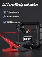 IRIHUP 4000A Autó Indítóakkumulátor 12V Hordozható Jumper Starter USB Töltő 5