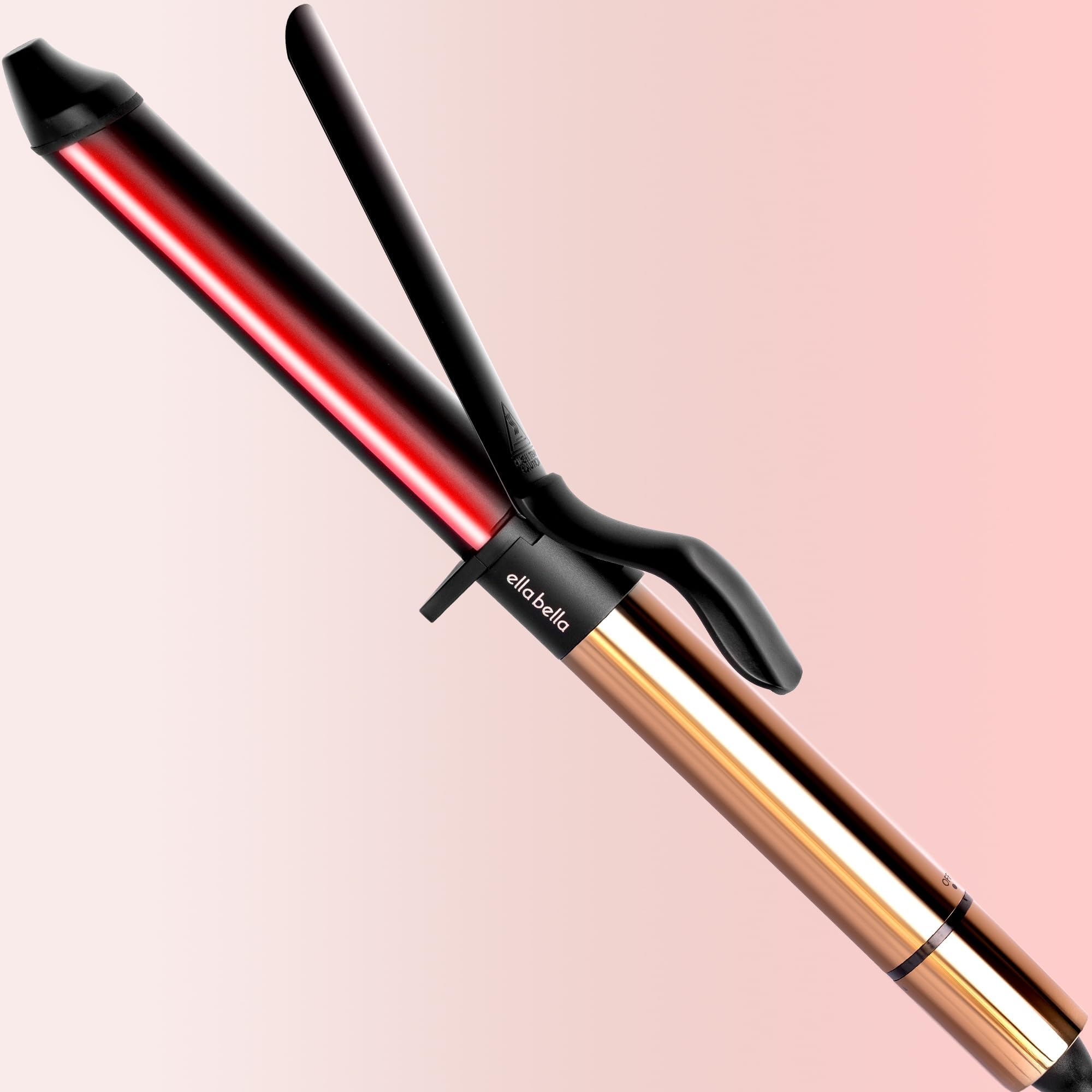 ELLA BELLA® 1.25" Ceramic Curling Iron • Effortlessly Glam • Protects Hair • Suitable for All Hair Types • Auto Shut Off