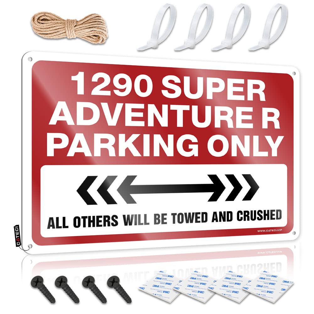 Nostalgic Tin Wall Decor, Emo Nice 1290 Super Adventure R Parking Only | Farmhouse Mountain Decor(30X40CM)