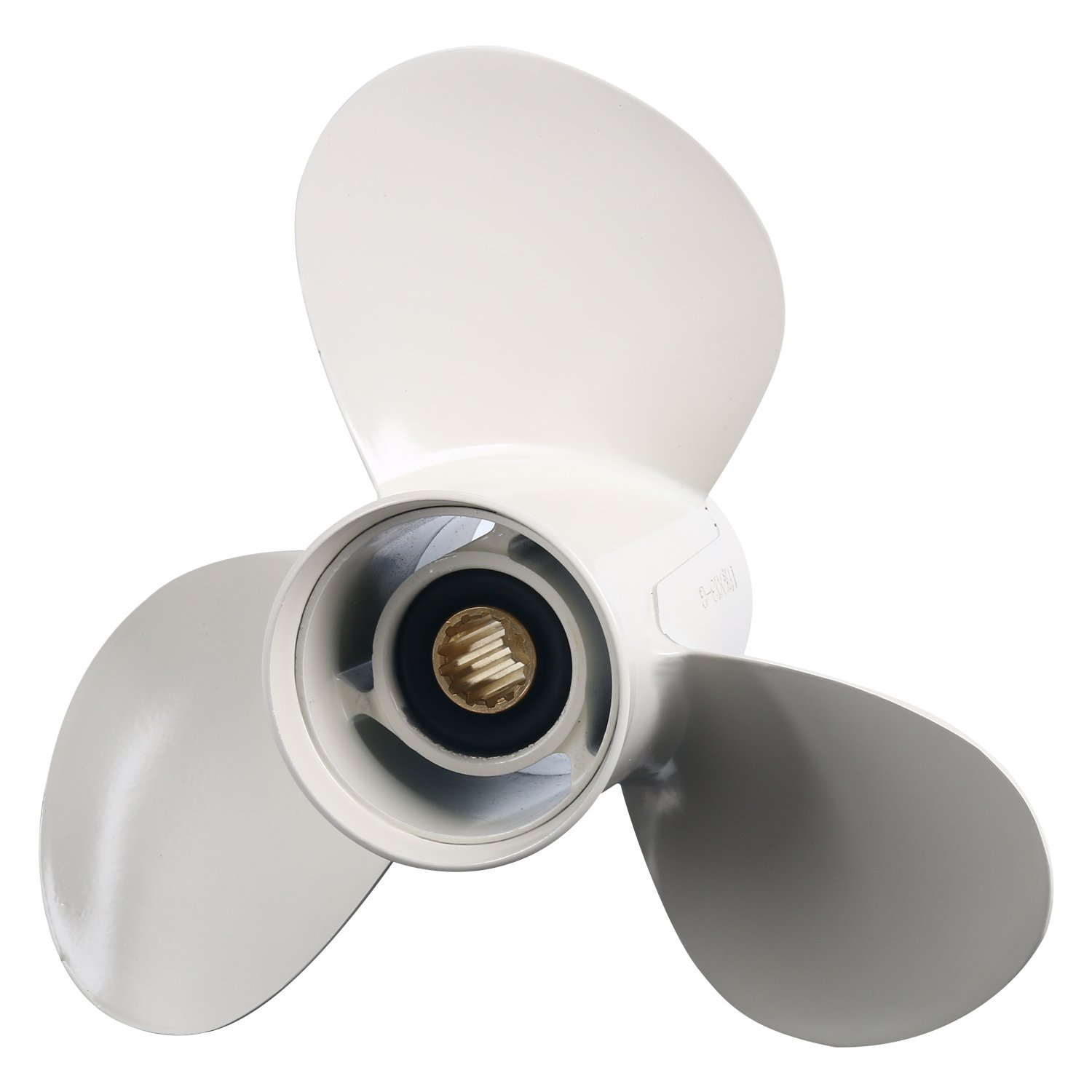 Amarine Made Bootsmotor Aluminiumlegierung Propeller 11 1/8 x 13-G für Yamaha Suzuki Honda Tohatsu 40HP 50HP 55HP Außenbordmotoren 11 1/8 x 13 -G