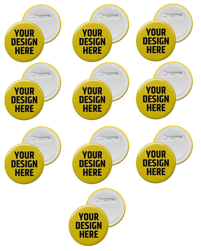 Savri Personalized Round Shape button Badge with your photo or design printed. Dot Badge Personalized for Wedding / Marriage / Birthday / Baby Shower / Party Celebrations Bride/Groom/Relatives/Kids. Size:58 mm