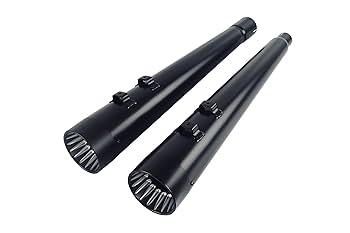 ⭐︎新品⭐︎OUTFLOW imagine158 Amazon.com: SHARKROAD Black 4.4'' Slip-On Mufflers for