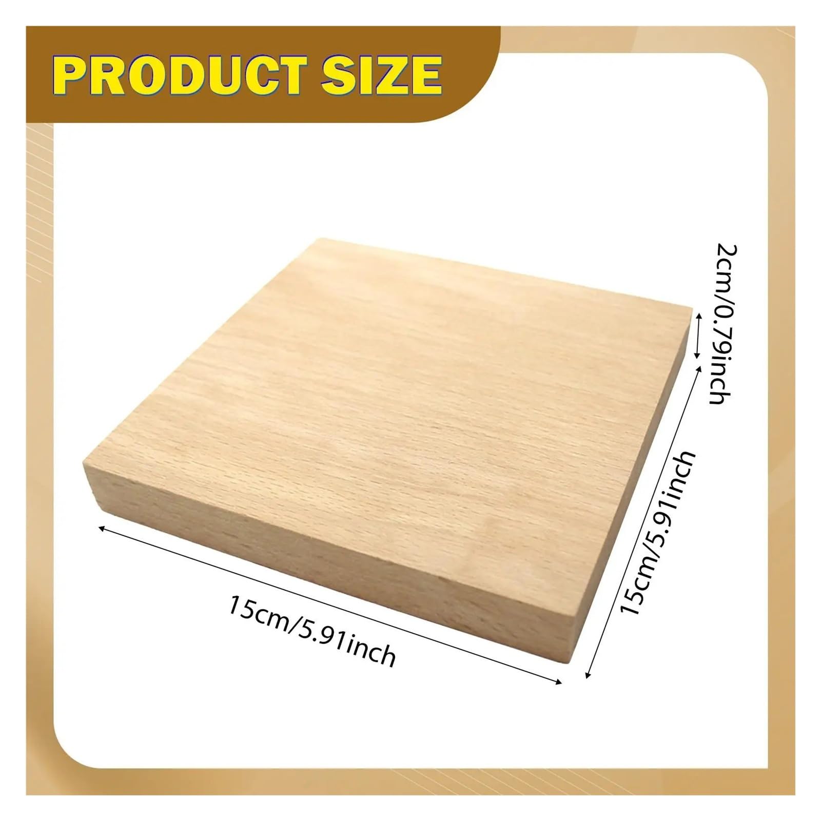Okrągłe krążki drewniane, Niedokończona lipa do rzeźbienia w drewnie DIY rzemiosło modelarskie opakowanie 21 różnych rozmiarów(15cmx15cmx2cm)