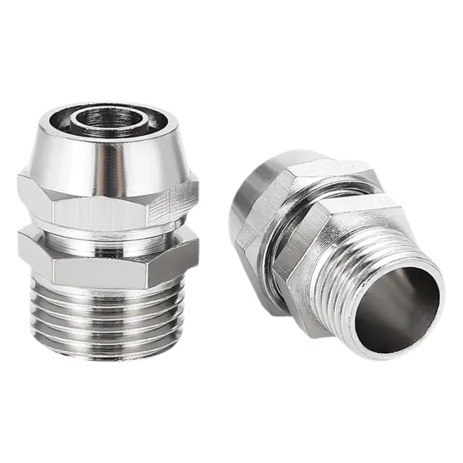 Accesorios de tubería de unión de giro rápido PC6-02 en cobre niquelado