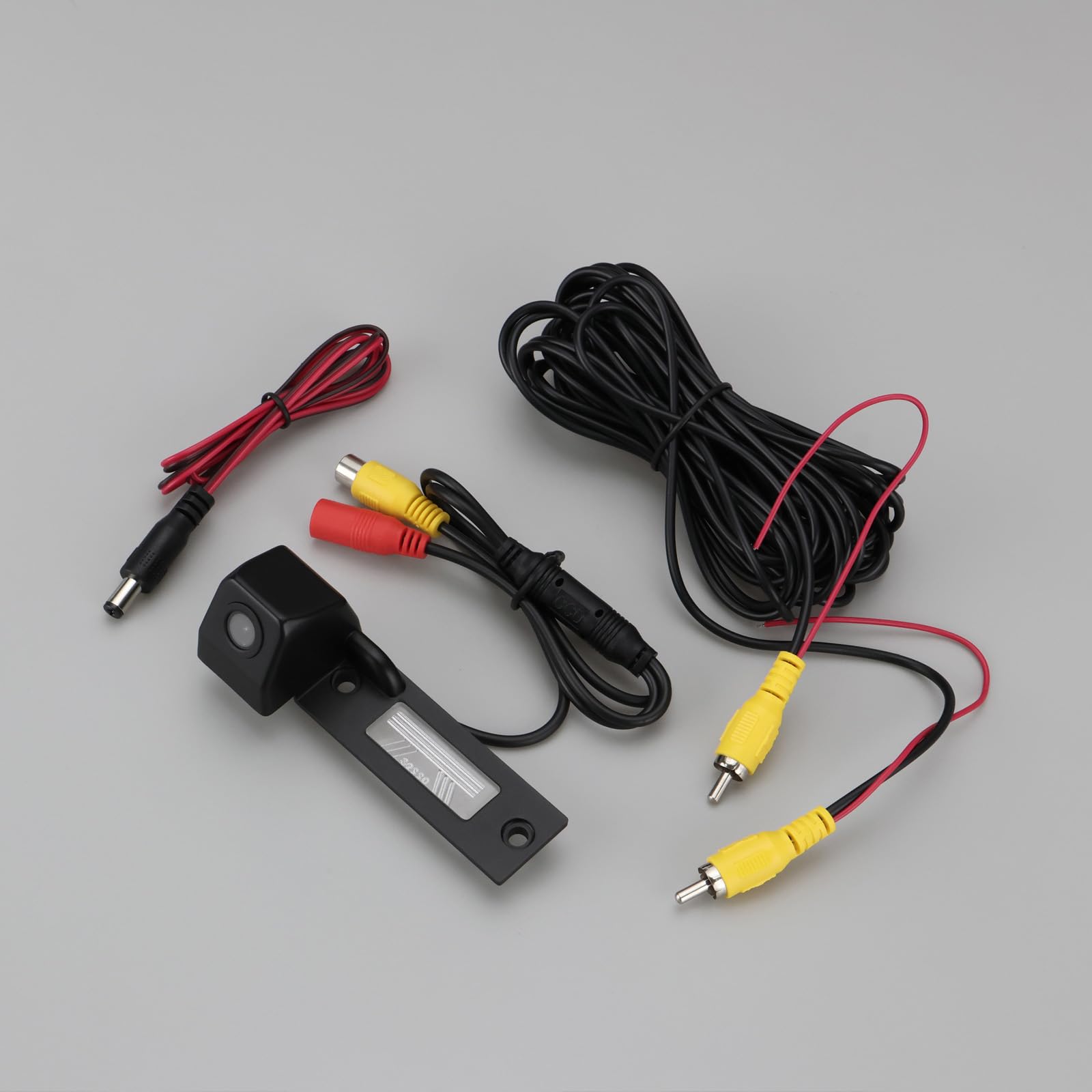EMSea 1 Juego de Cámara de Visión Trasera Impermeable de 170 ° de Ancho 73 X 23 Mm Pieza de Repuesto 3B5943021 Compatible con Transporter T5 2003-2009 Compatible con Mk3 2003-2015 Luz de Matrícula