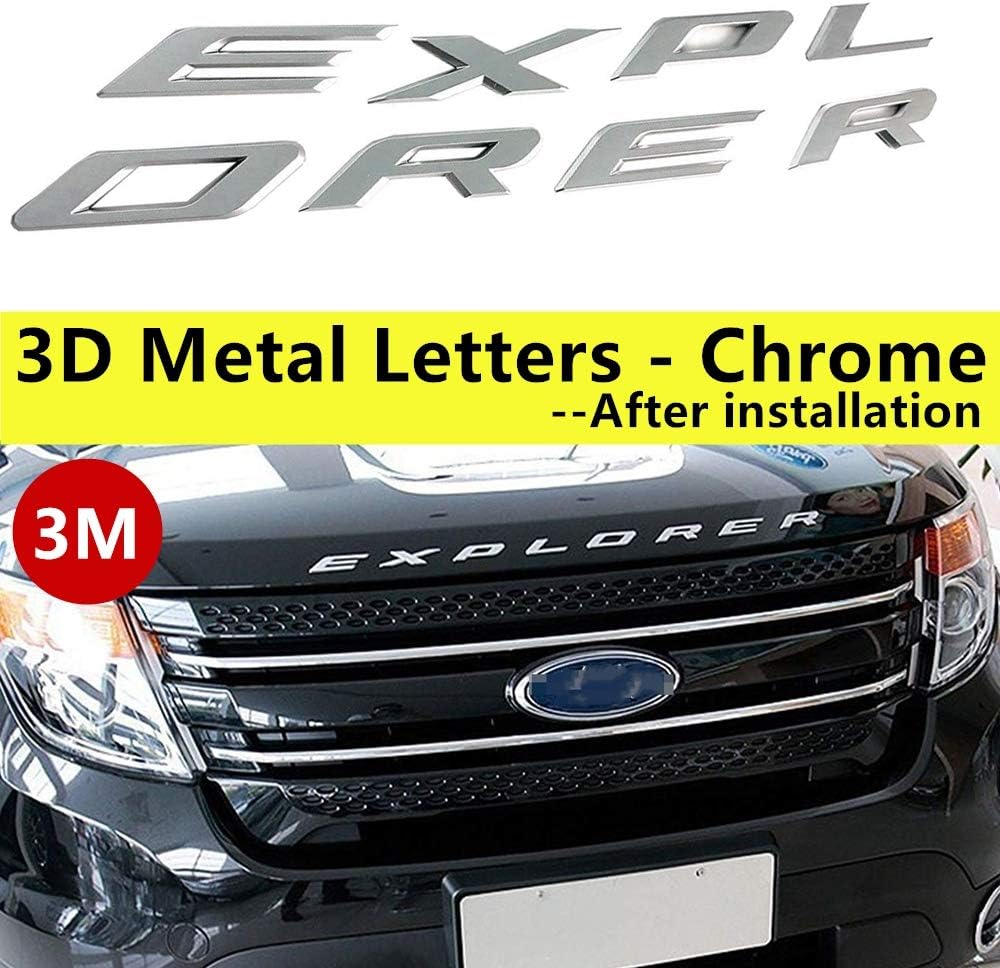 Tailgate Inserts Letters Compatible with 2019 2020 2021 2022 Chevy Silverado 1500 2500 HD Accessories, 3D Raised &Strong Adhesive Decals Letters Emblems (Chrome Silve)