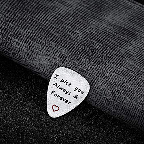 Bespmosp I Pick You toujours et Forever médiator de guitare musical Cadeau anniversaire Cadeau Saint Valentin - Les Beatles, Paul McCartney, John Lennon, RIngo Starr, George Harrison Bespmosp I Pick You toujours et Forever médiator de guitare musical Cadeau anniversaire Cadeau Saint Valentin – Image 4