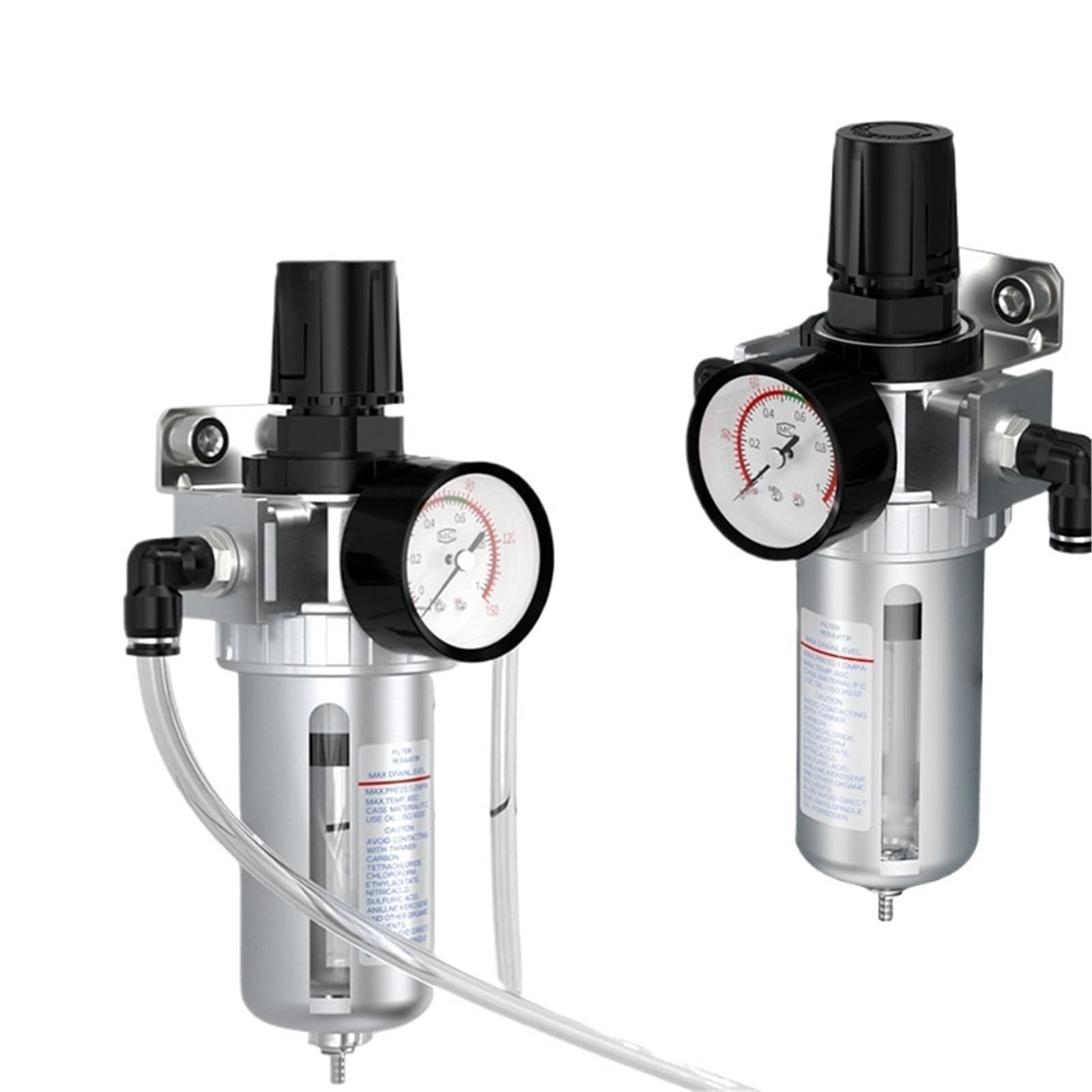 SFR-200 1/4 SFR-300 3/8 SFR-400 1/2 Compresor de aire Humedad Agua Aceite Lubricador Trampa Filtro de cobre Regulador Regulador de aire(SFR-200)