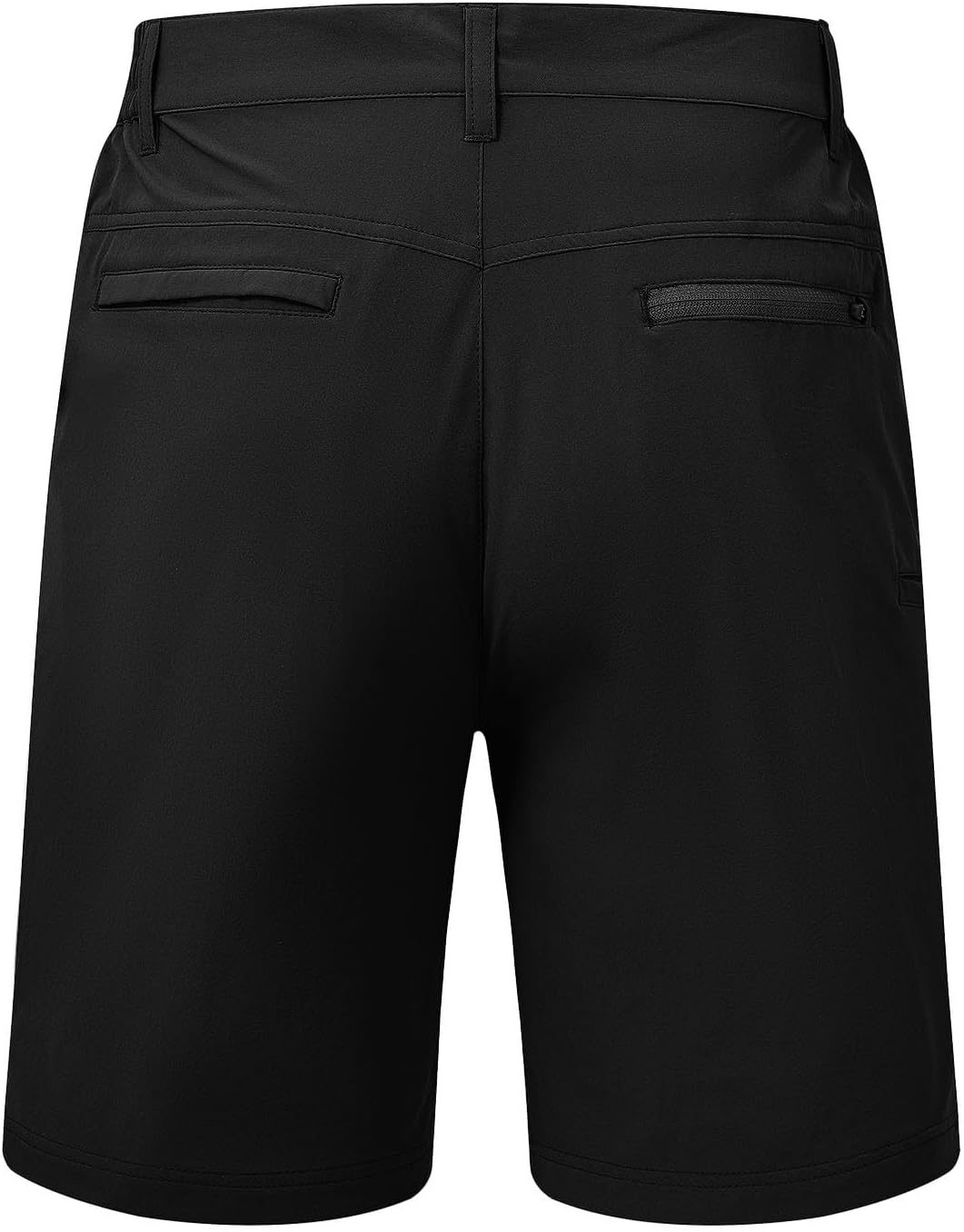 TBMPOY Men's 9" Golf Shorts Casual Stretch Elastic Waist Quick Dry Dress Flat Front Travel Shorts 5 Pockets - Image 5