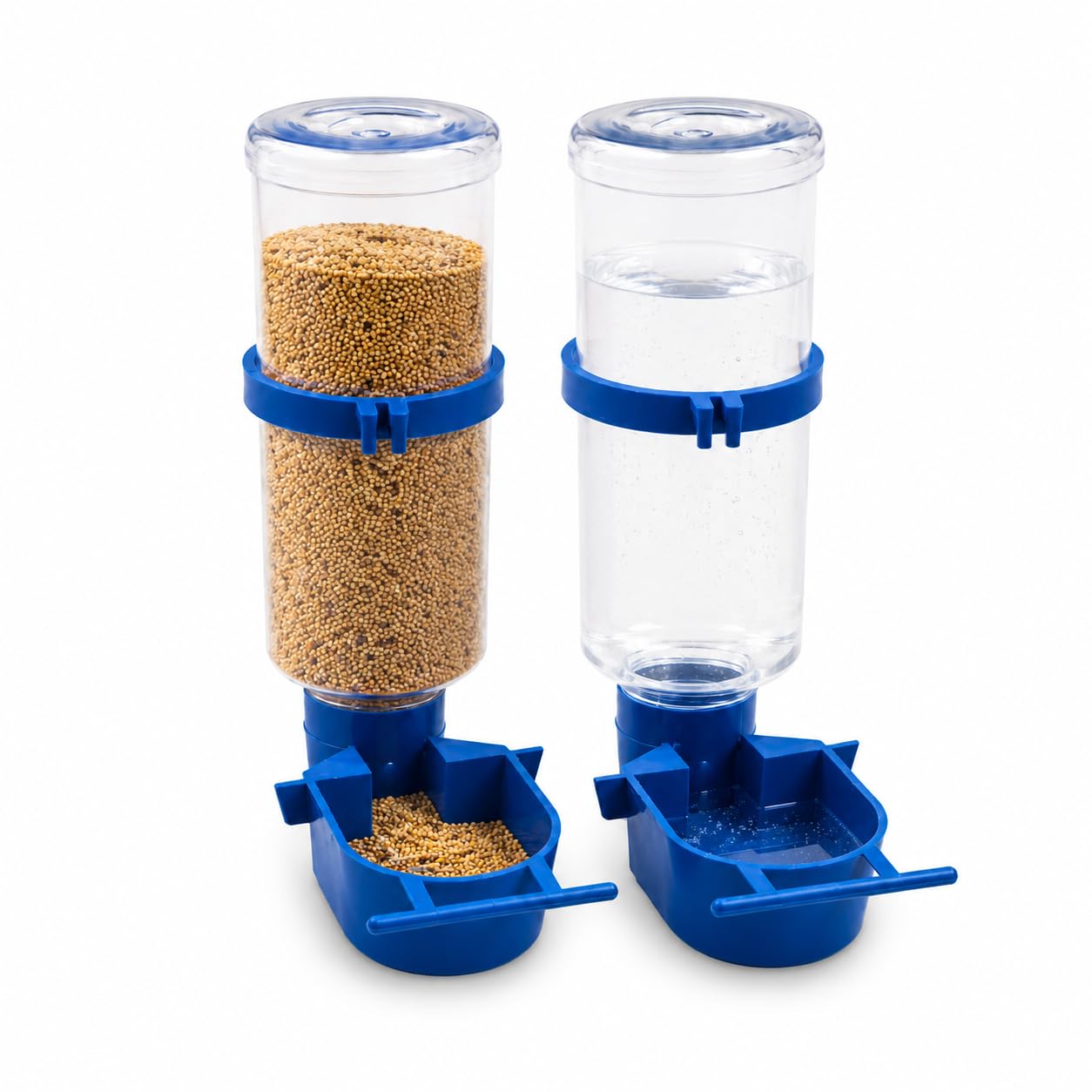 PetNest 2-in-1 Automatic Bird Feeder & Water Dispenser Set for Cages | 5-6 Day Capacity Hanging Food & Water Container for Budgies, Cockatiels, Lovebirds Pack of 2-image-9