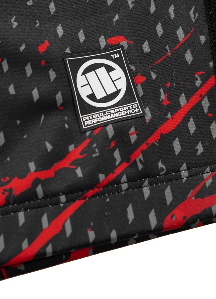 Męska koszulka z długim rękawem Rashguard Pit Bull West Coast Blood Dog II, czarny, L