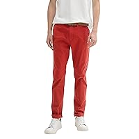 TOM TAILOR Denim 1027694 Pantaloni Chino Slim, 14302-Velvet Red