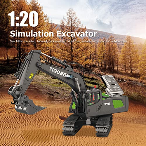 11 Channel Fully Functional Construction Remote Control Excavator, 120