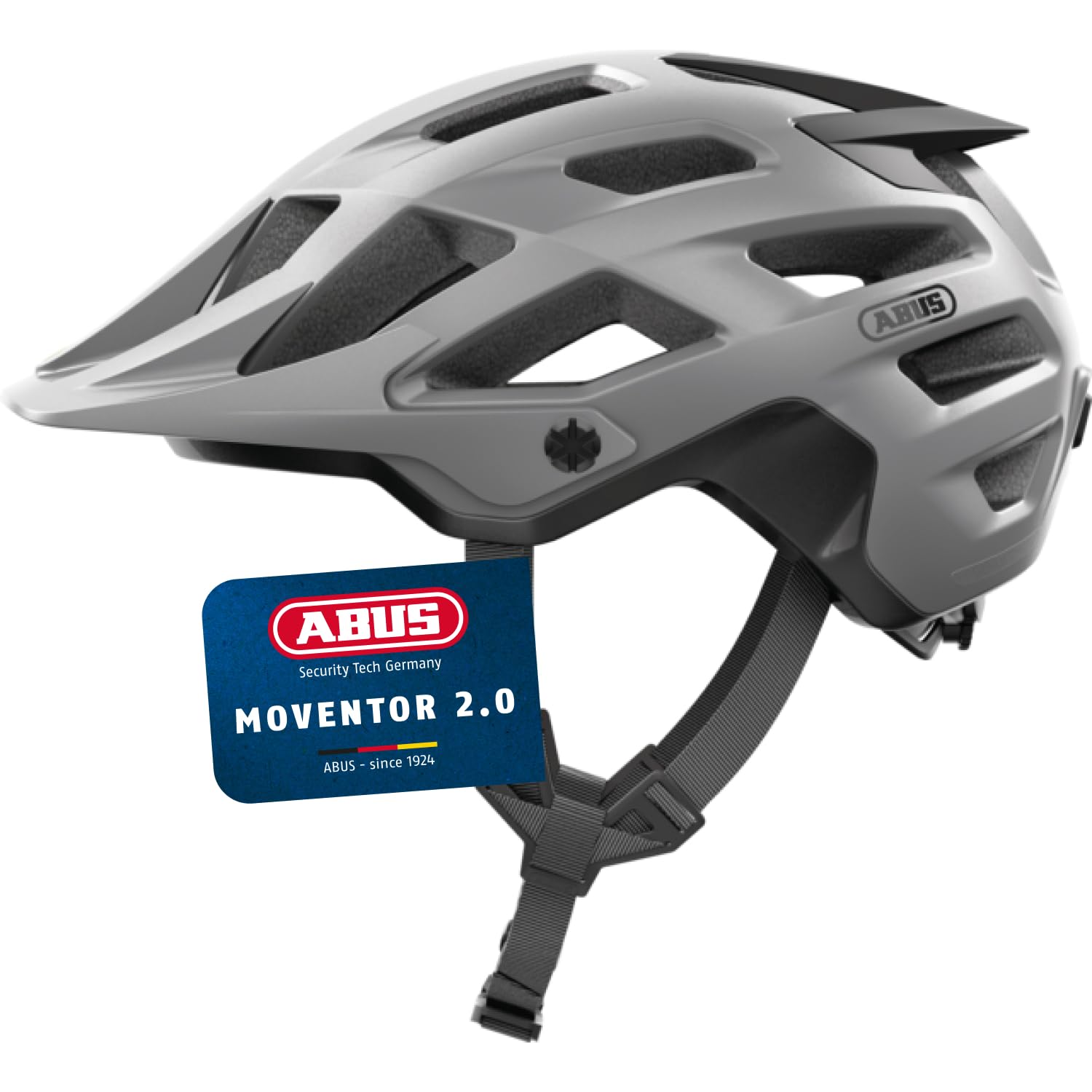 ABUS Casque VTT Moventor 2.0, Argent, Taille M
