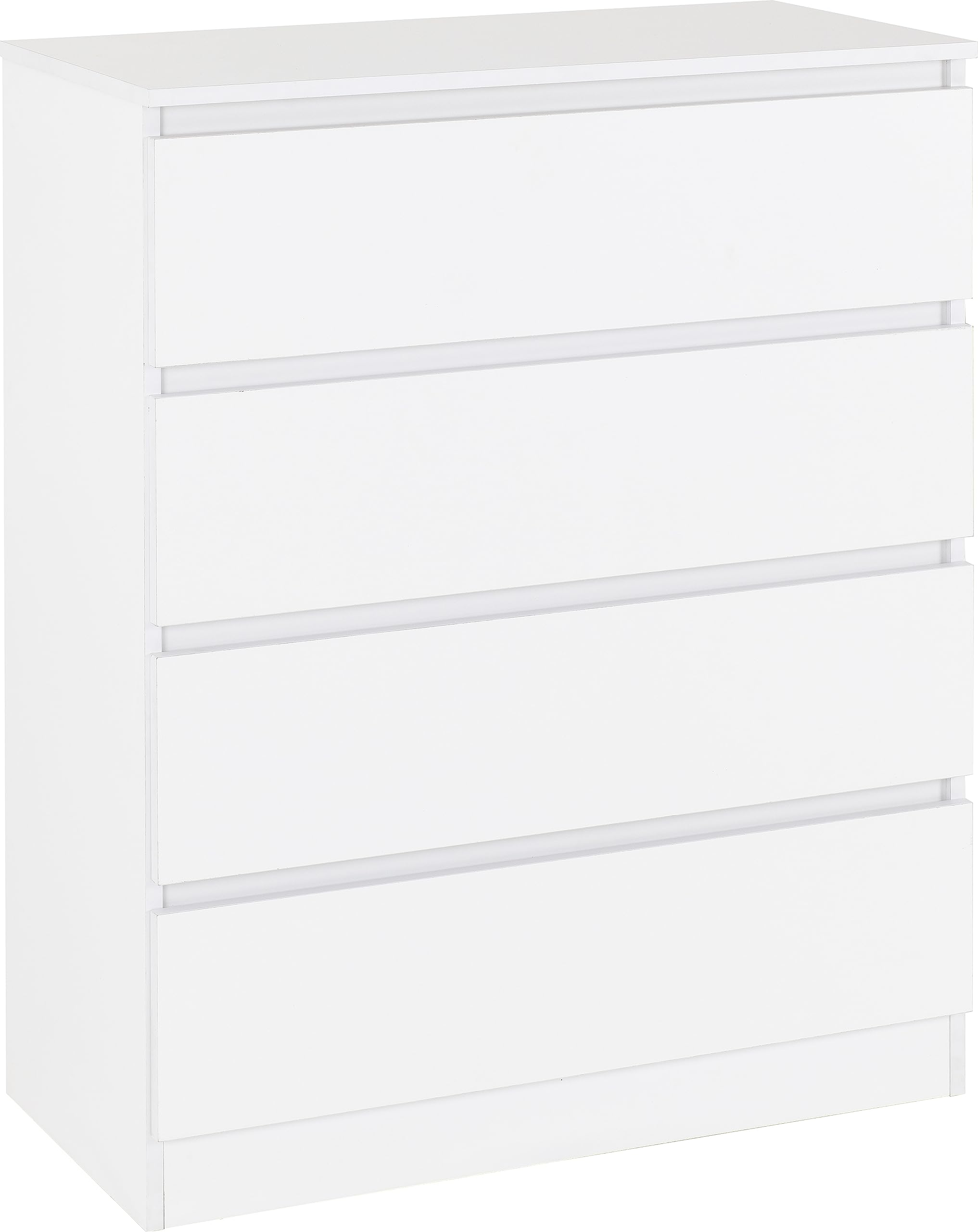 Seconique Malvern 4 Drawer Chest - White