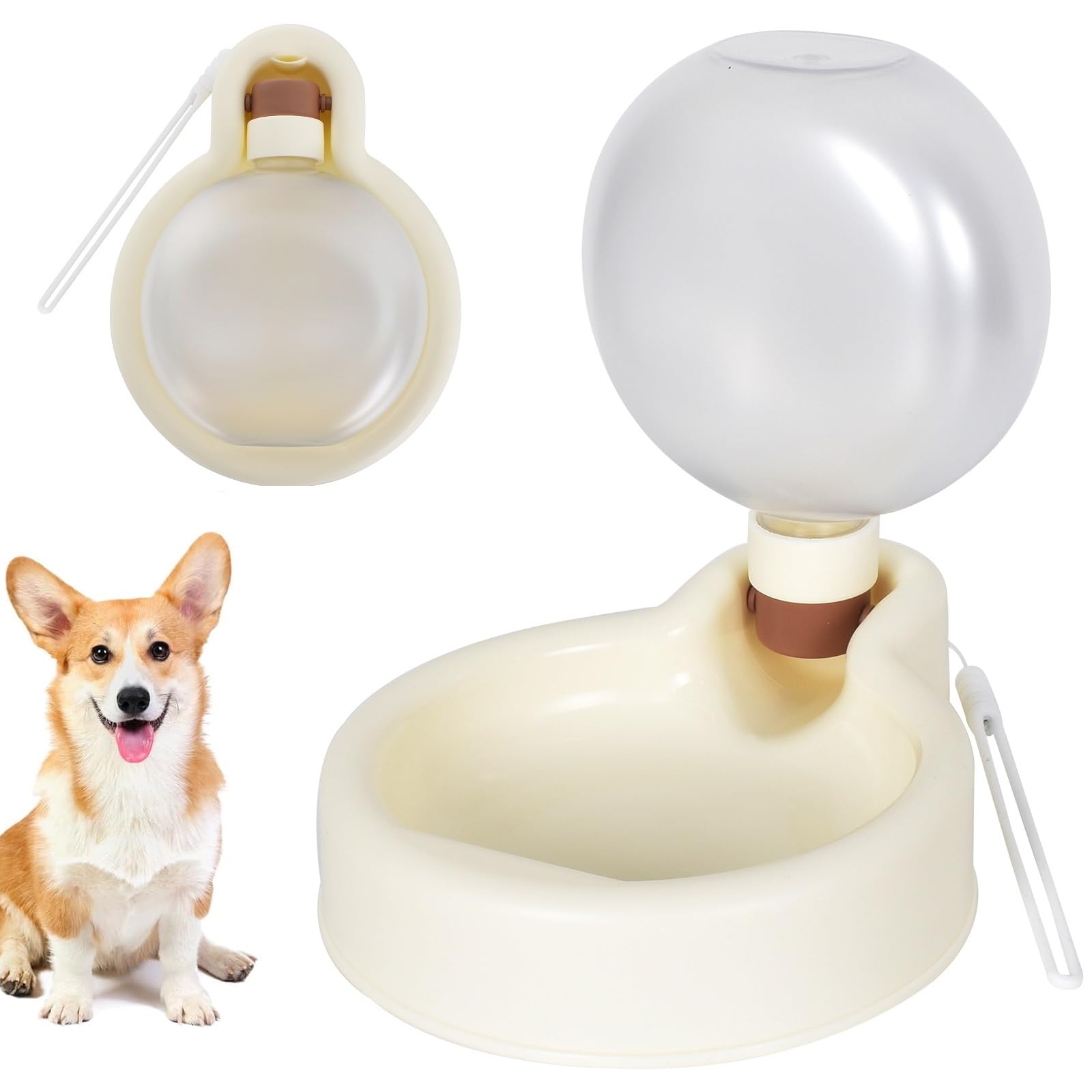 500ml Bebedero Perro Portatil, Plegable Botellas de Agua para Perro Gato, Botella de Agua para Perros, Antibacteriano, A Prueba de Fugas, Perro, Gato, Viaje, Vebida, Tazón para Beber para Mascotas