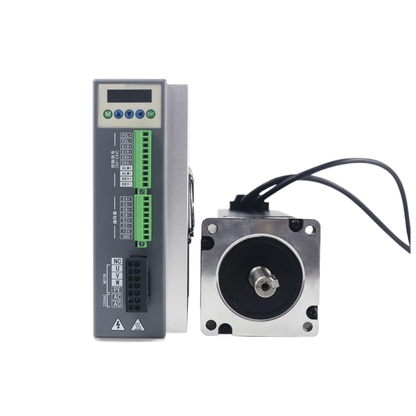 EKFBQBGW AC150V~250V 3A Stepper electronic starter Driver 1000PPR 10/12N.m 3 Phase Nema34 Closed Loop Stepper electronic starter Drivers Kit for (Nema34 10N.m Kit)
