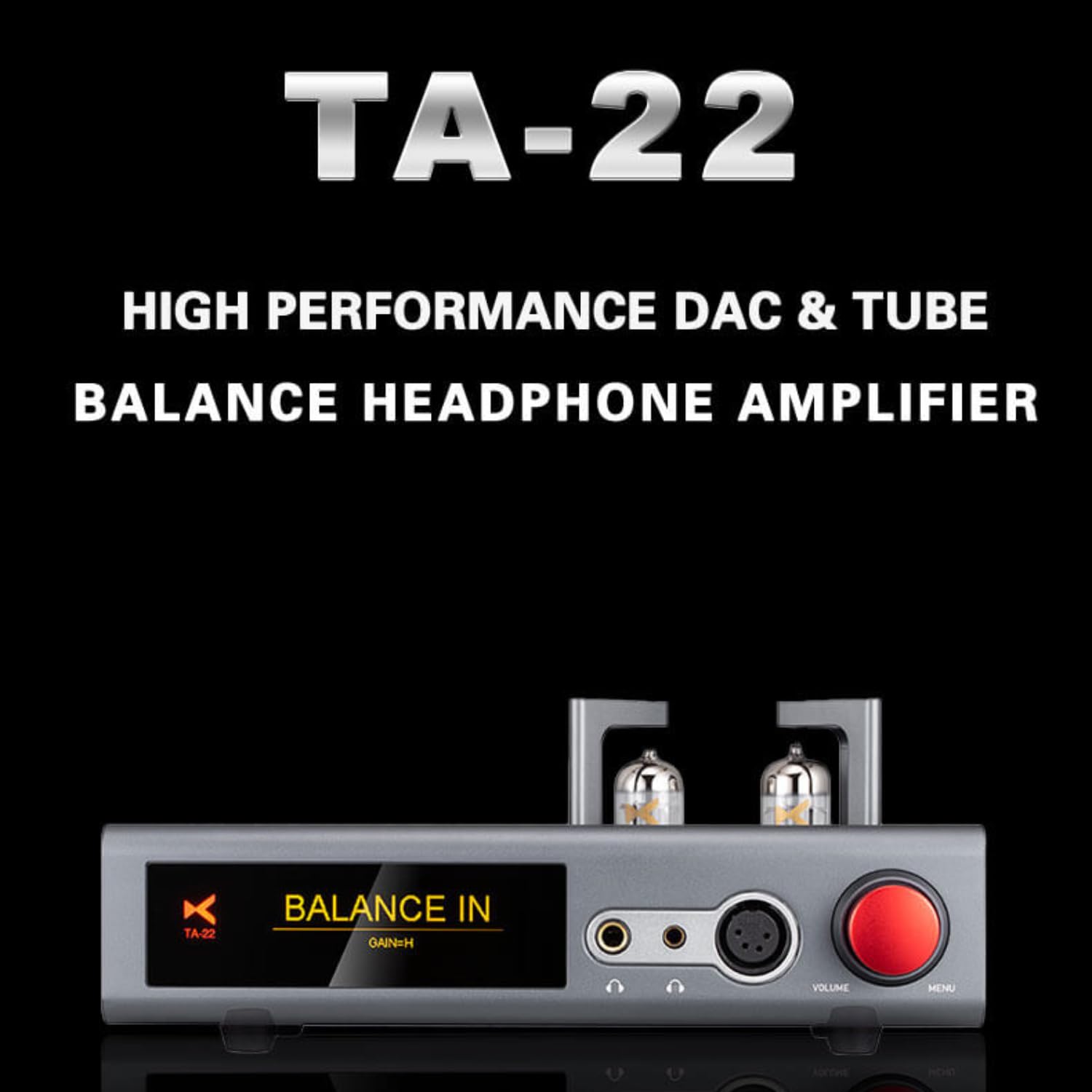 AOSHIDA xDuoo TA-22 ES9038Q2M*2 DAC & Tube Headphone Amp, AK4118, Bluetooth 5.1/USB/Optical/Coaxial/4.4mm/XLR/RCA Input, 3.5mm/4.4mm/XLR/2*RCA HiFi DAC, Headphone Amplifier, 1500mW@32? Headphone DAC