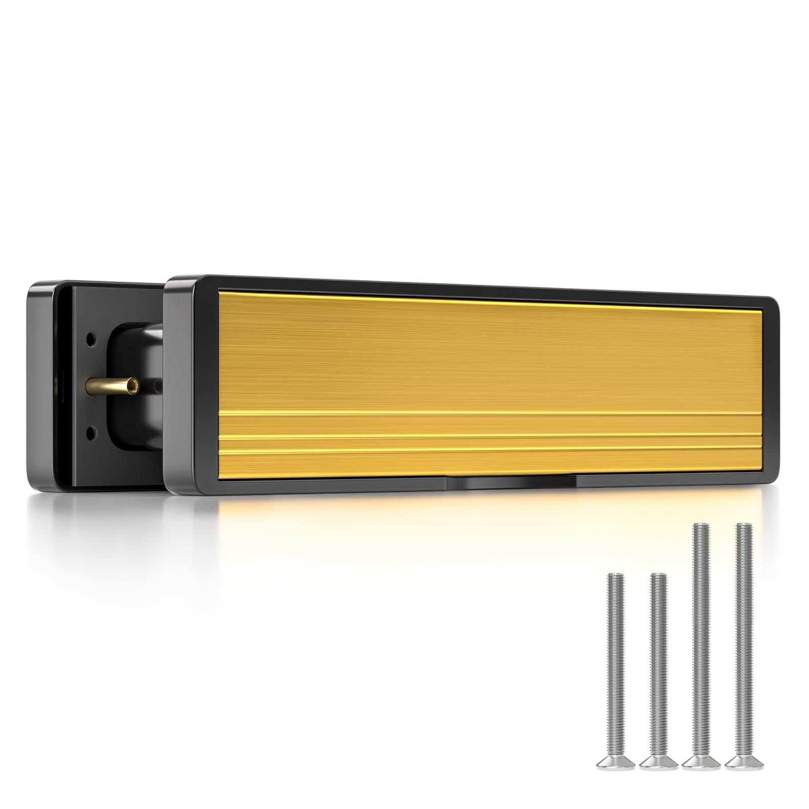 GANZTECH 1 PCS Gold Big Large Mailbox lid Made of Space Aluminum and ABS Plastic,Sturdy and Durable Corrosion Resistant and Impact Resistant
