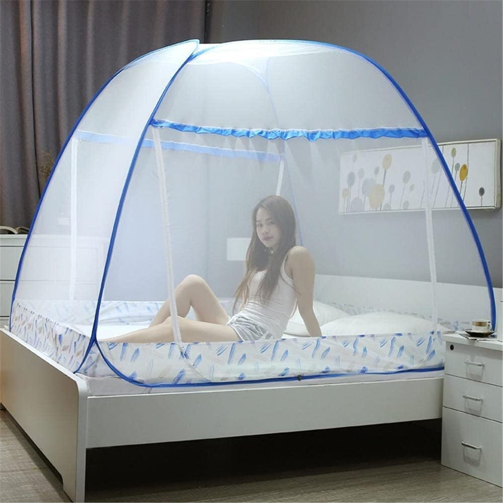Moustiquaire de lit portable et pliante idéale pour des nuits d'été paisibles sans piqûres