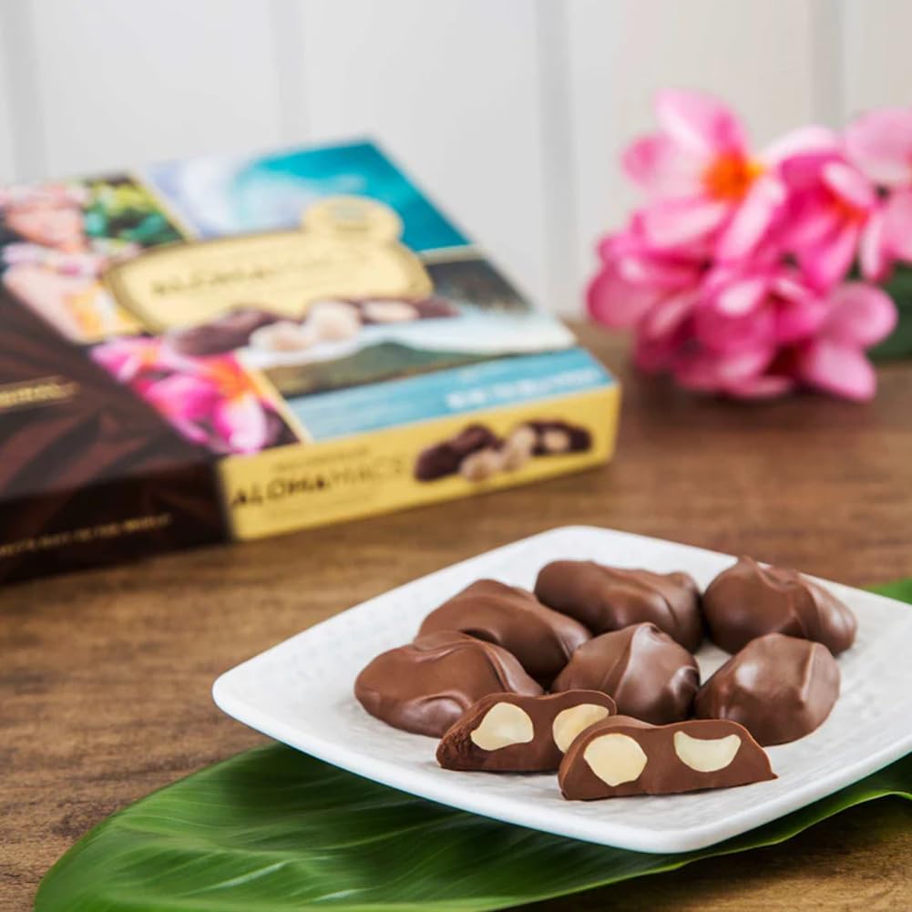 Hawaiian Host Alohamacs Milk Chocolate The Original Chocolate Covered Macadamia Nut, 5 Box Tote - 5 Ounces