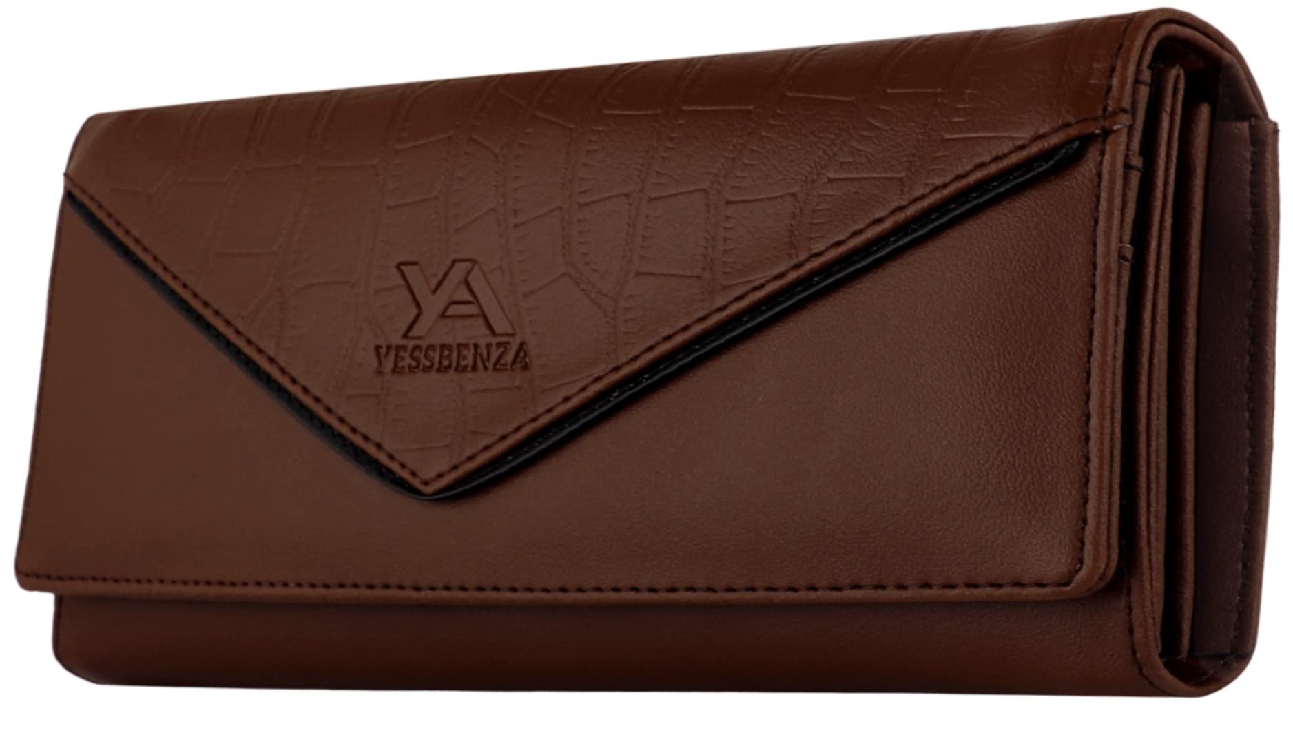 yessbenza Women's and Girls Coco Faux Leather Fancy Handbags wallet Purses Clutches 6 Multiples Cards Slot (YKFC-4807BROWN)-picture-40