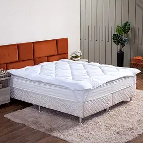 Pillow Top Percal Para Cama Box Colchão Vários Tamanhos Casa Dona (Solteiro)