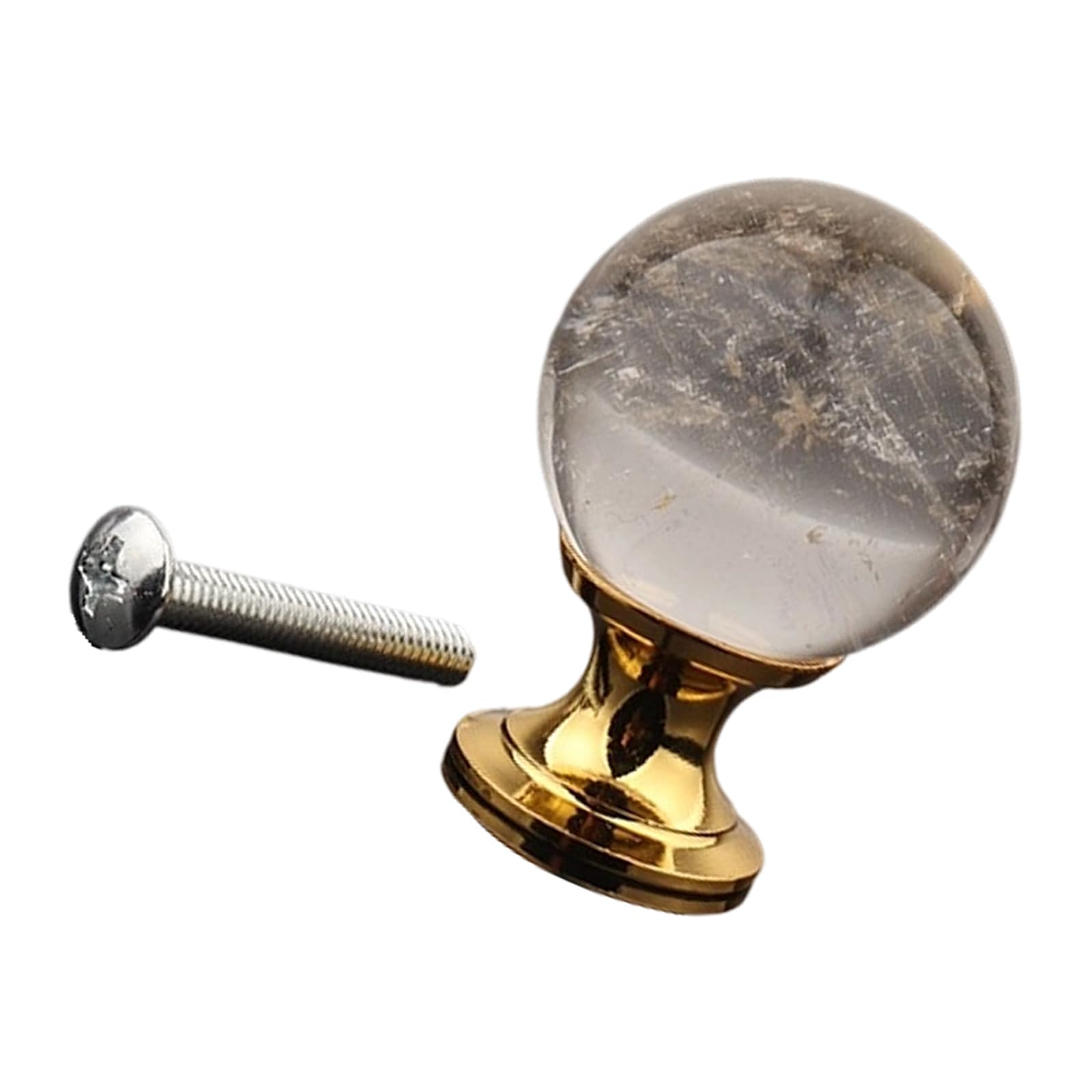 Simple Furniture Decorative Handle Crystal Round Ball Cabinet Knob Cupboard Door Pulls Drawer Knob Furniture Hardware Simple Drawer Pull Handles