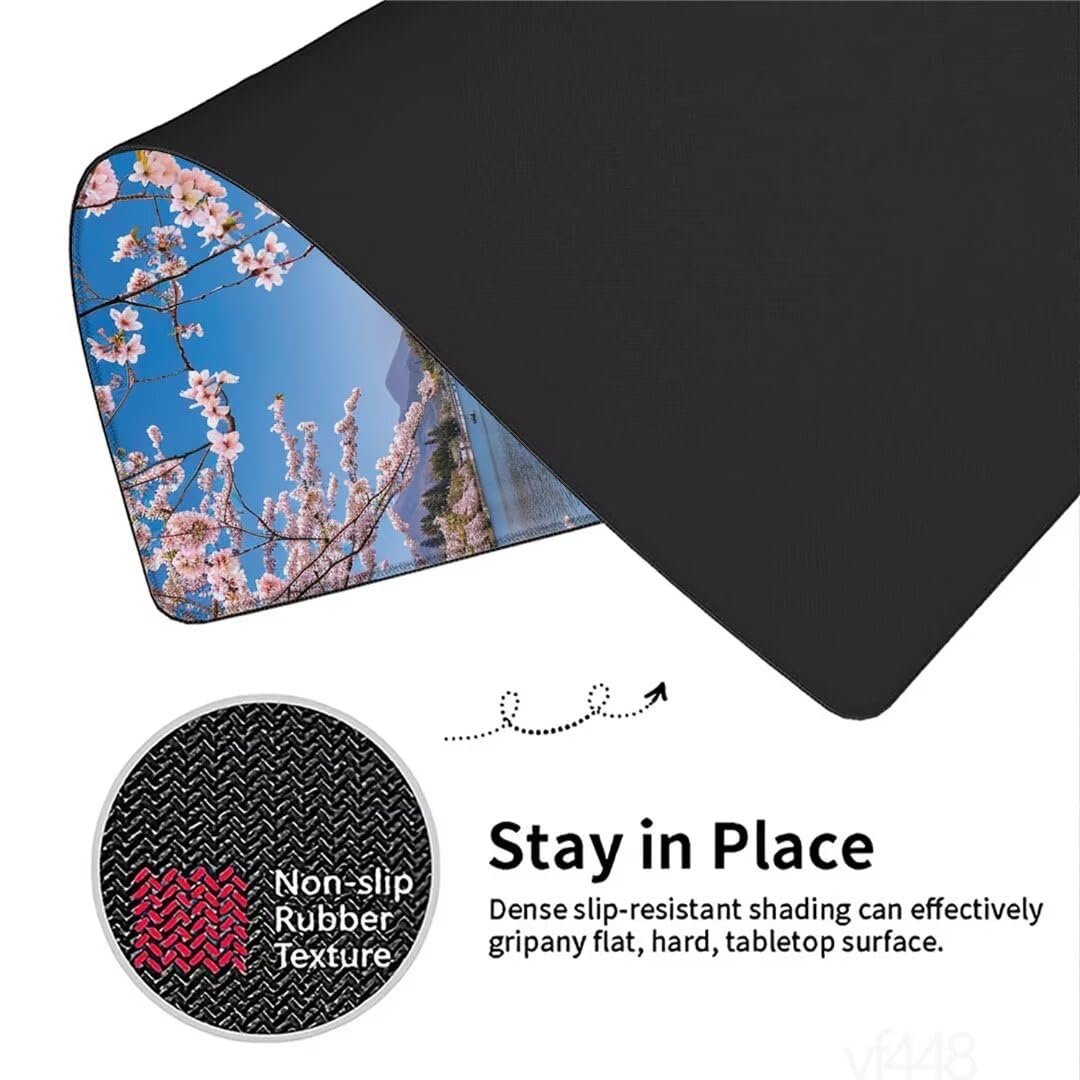 Alfombrilla Ratón océano Alfombrilla Raton 1600x800x3mm, Cielo Alfombrilla de Ratón Extendida de Gran Tamaño con Bordes Cosidos, Protector Escritorio, Antideslizante, Alfombrilla Ratón Gaming YF-448