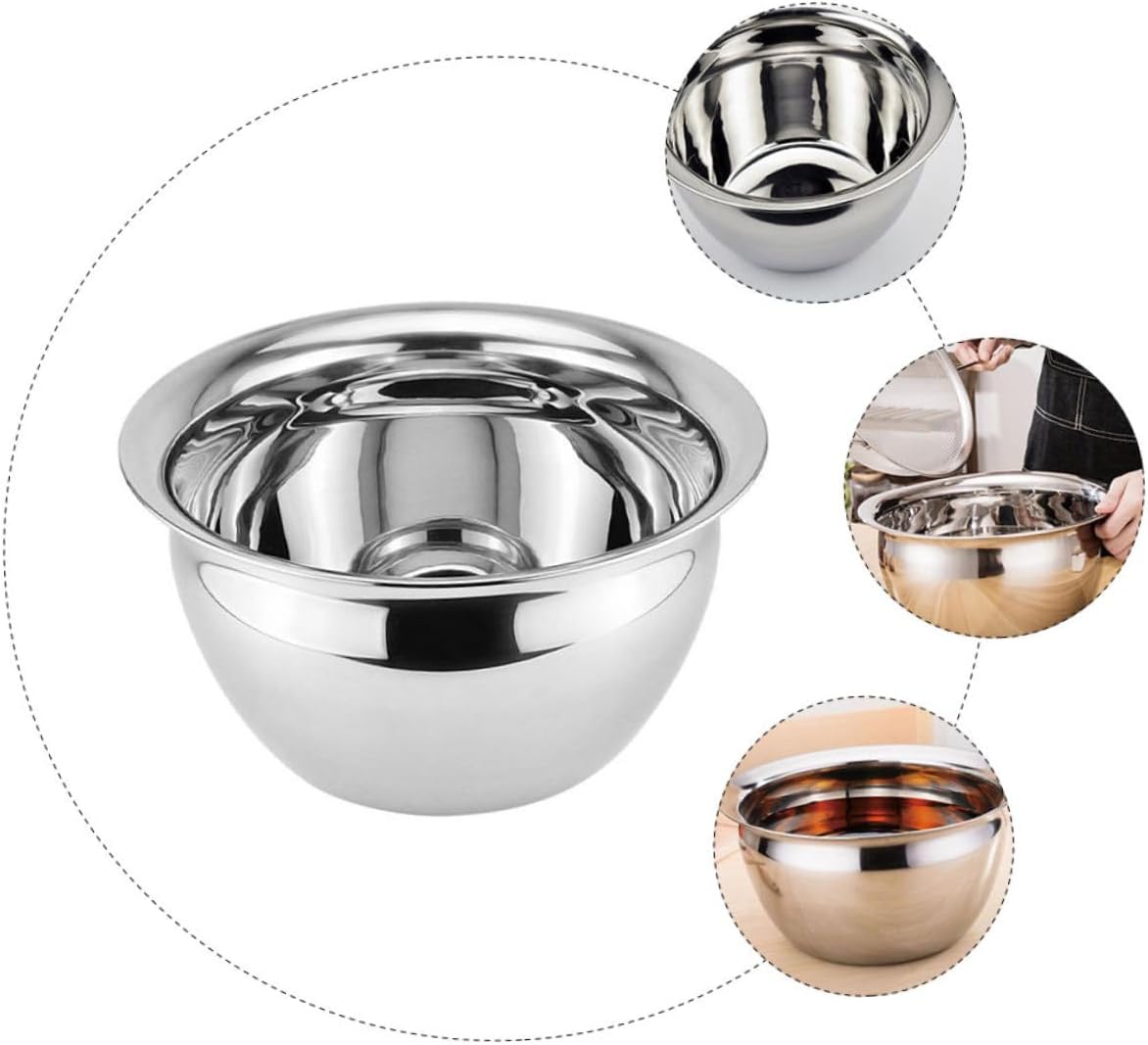 Large Capacity 304 Stainless Steel Oil Drum Kitchenware Steel Bowl Mixing Holder