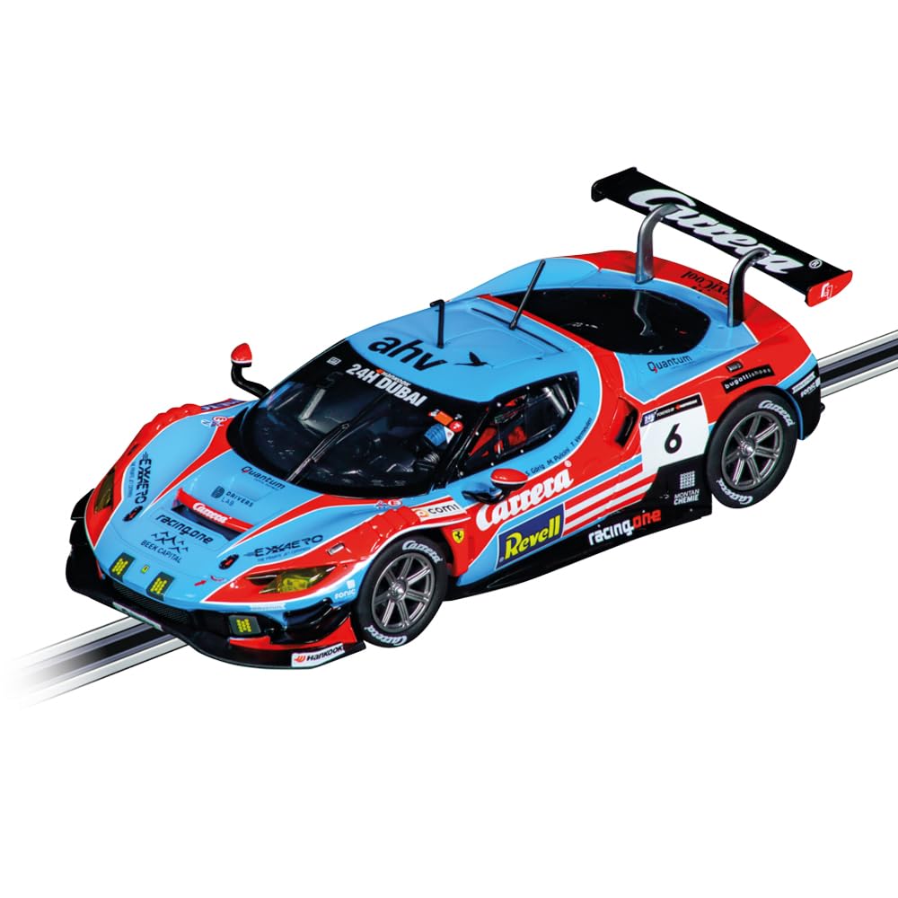 Carrera Evolution 20027800 Ferrari 296 GT3 Carrera No20 24H Dubai I 1:32 Scale Slot Car I With Working Front & Rear Lights I Suitable For Ages 8 Years+