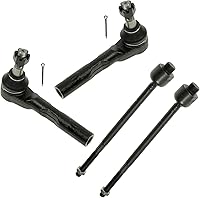 Vista 89 de TRQ Juego de varillas de acoplamiento delanteras interiores y exteriores, 4 piezas, compatibles con Infiniti G35 03-09 Nissan 350Z 2003-2007