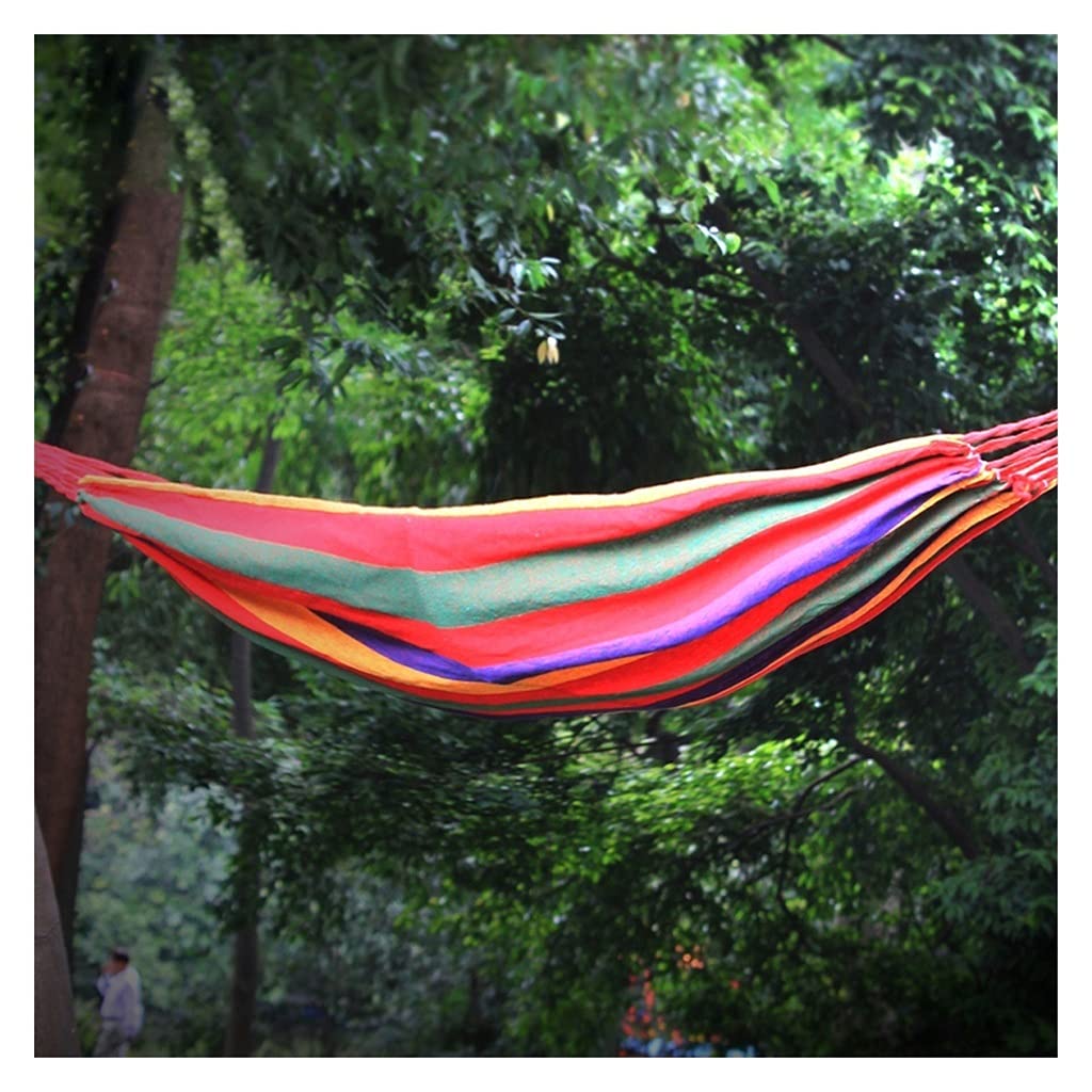 Camping hammock, Portable Hammock Canvas Camping Travel Hammocks Beach Swing Bed