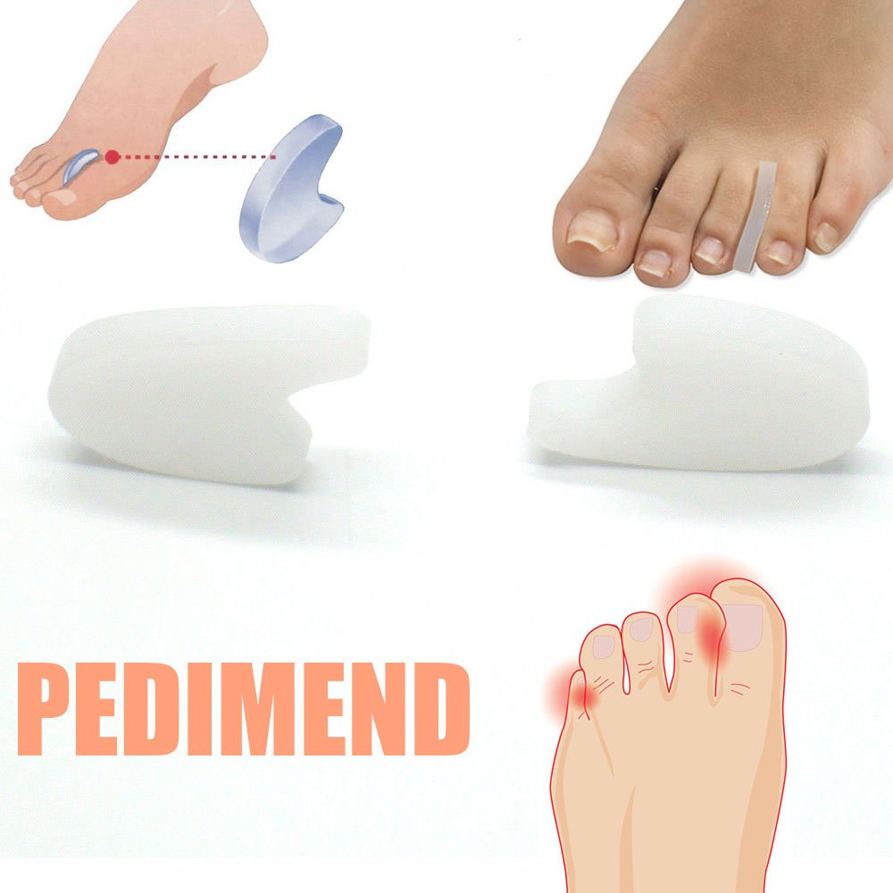 Pedimendtm 3 paia di piede Ballet Toes Guard | silicone gel toe separatore dita per sovrapposizione Big Toes | offre spazio tra ° e 2 ° toe