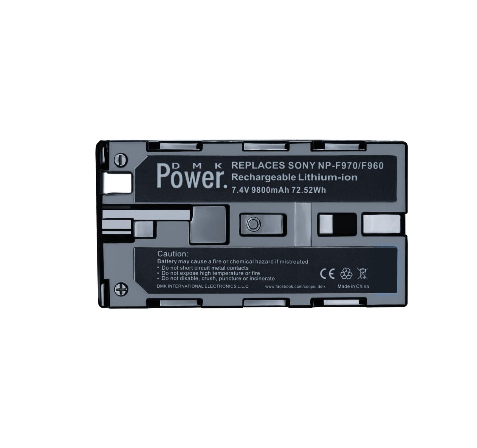 DMK Power NP-F970 F960 Rechargeable Li-ion Battery fit for Sony Cameras LED Video Lights & Monitors Style & Size Available (Non-Camera (For Lights/Monitors Only),9800mAh 1 Pack)