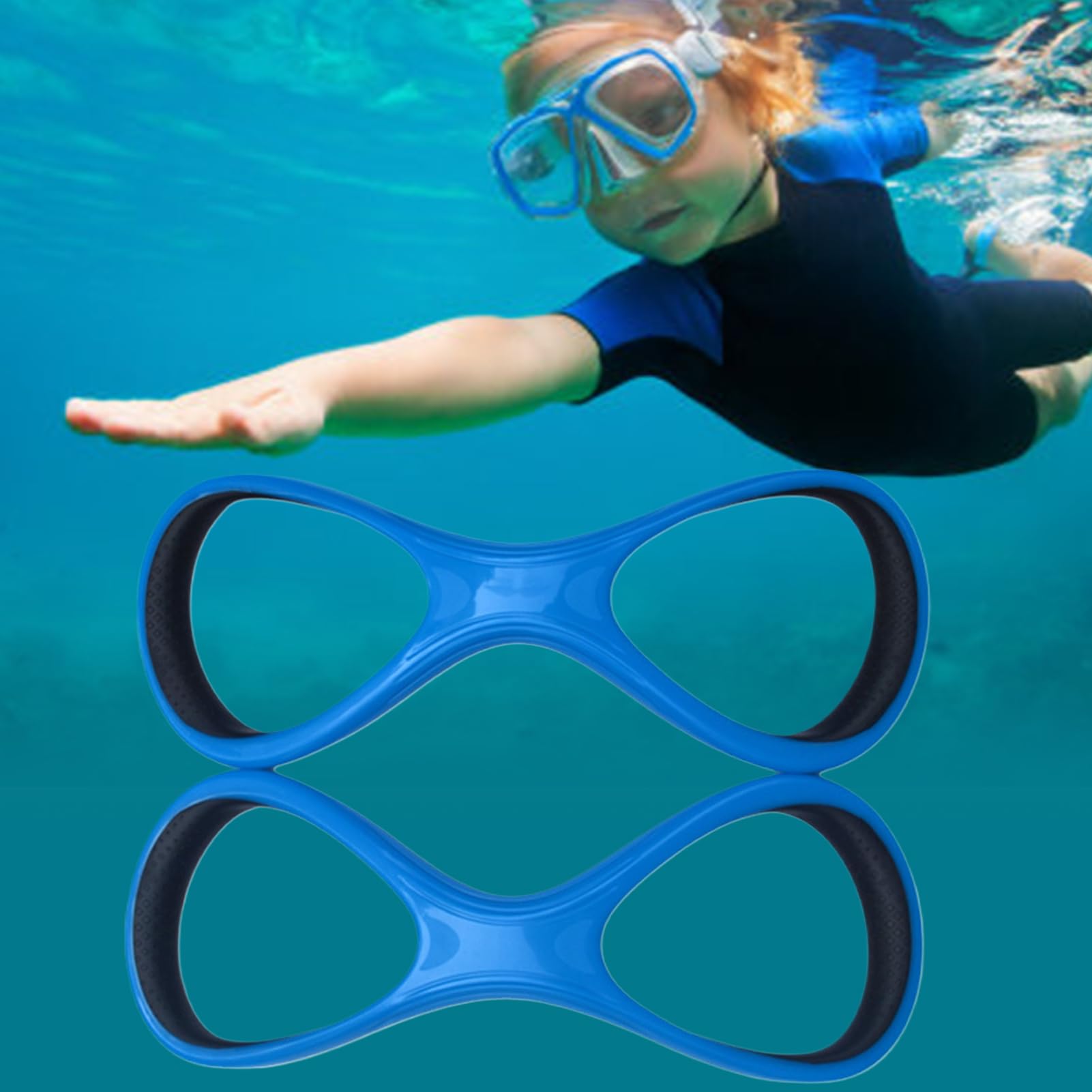 Pinne Fulcrum per avambraccio, pinne Fulcrums per allenamento di nuoto, correttivo ad alto livello di aiuto, 8 parole, attrezzatura per nuoto per rana, piscina e piegatura del polso