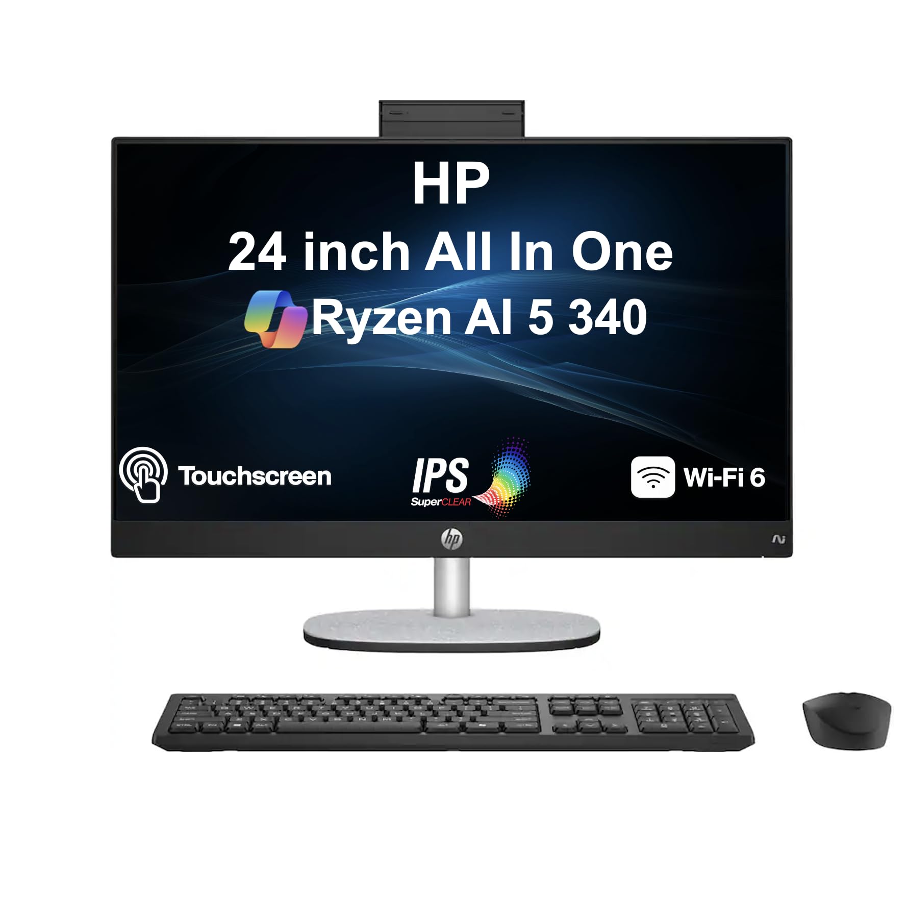 Amazon.com: HP 24” Touchscreen FHD All-in-One Desktop, Ryzen AI 5