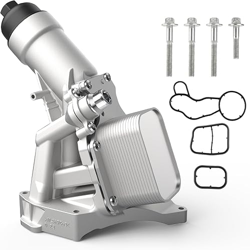 Vista 10 de 926-959 Adaptador de carcasa de filtro de enfriador de aceite de motor de aluminio para Jeep Cherokee Wrangler JK, Chrysler 300 Pacifica, Dodge