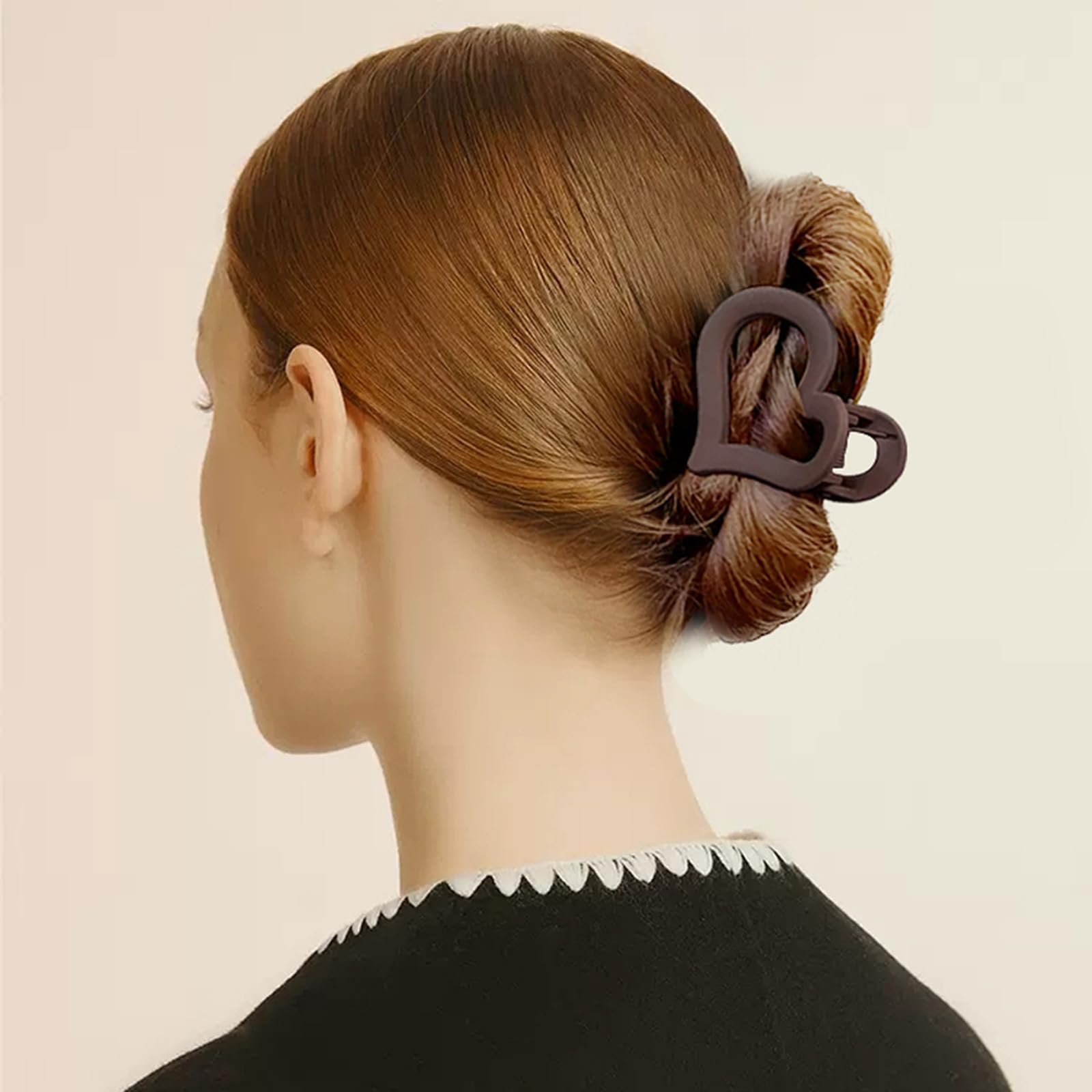 Medium Size Hair Claws Heart Hair Clip - Image 4