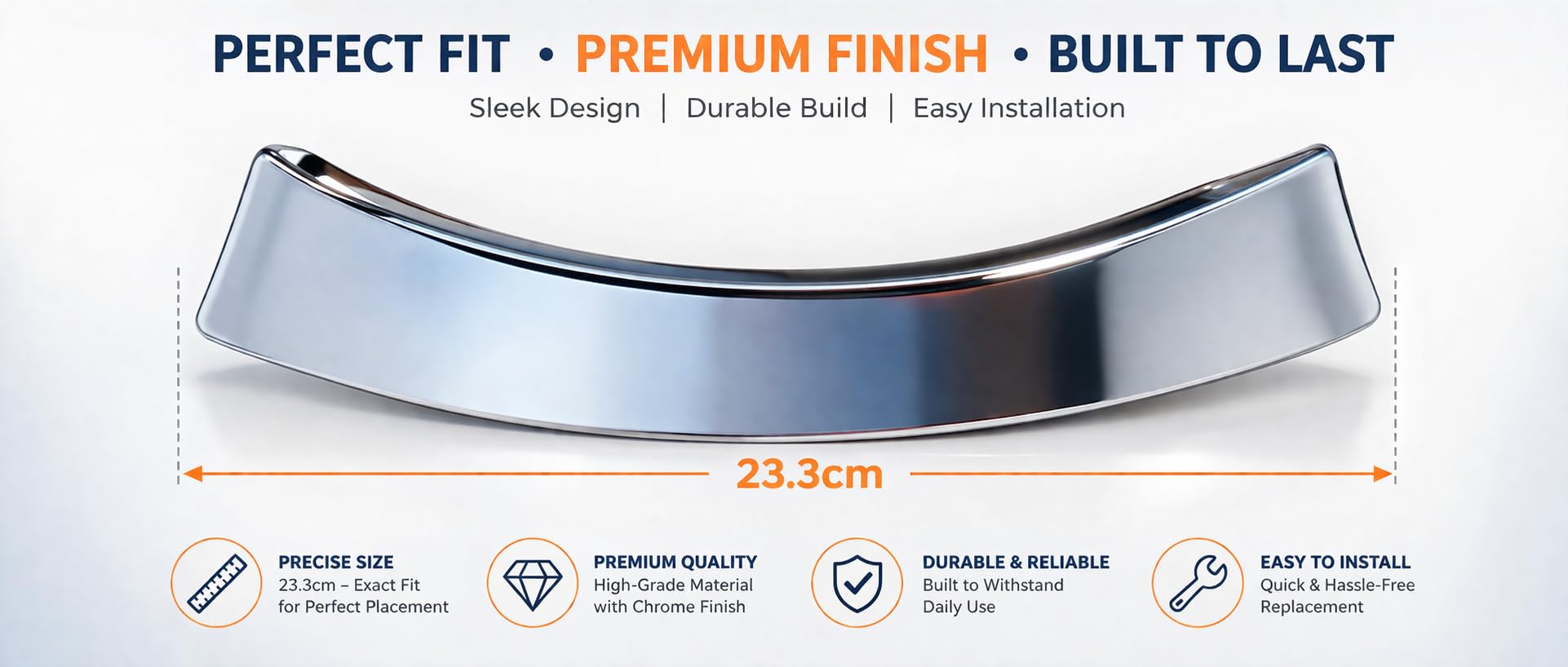 IFB Washing Machine Door Handle - Chrome -3