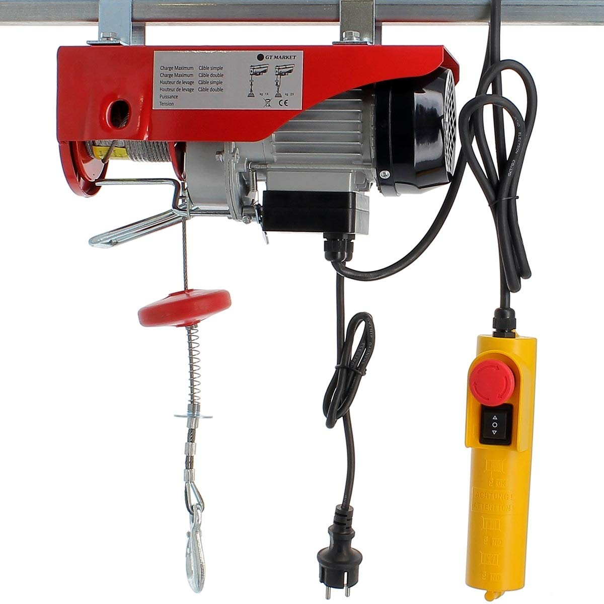 Treuil palan électrique 125/250 kg avec télécommande