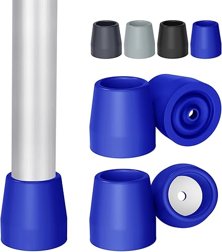 Miniatura 17 de supregear Puntas para caminar (paquete de 4), puntas de repuesto de goma resistente de 1 1/8 pulgadas para caminante, cómoda, silla de ducha, banco