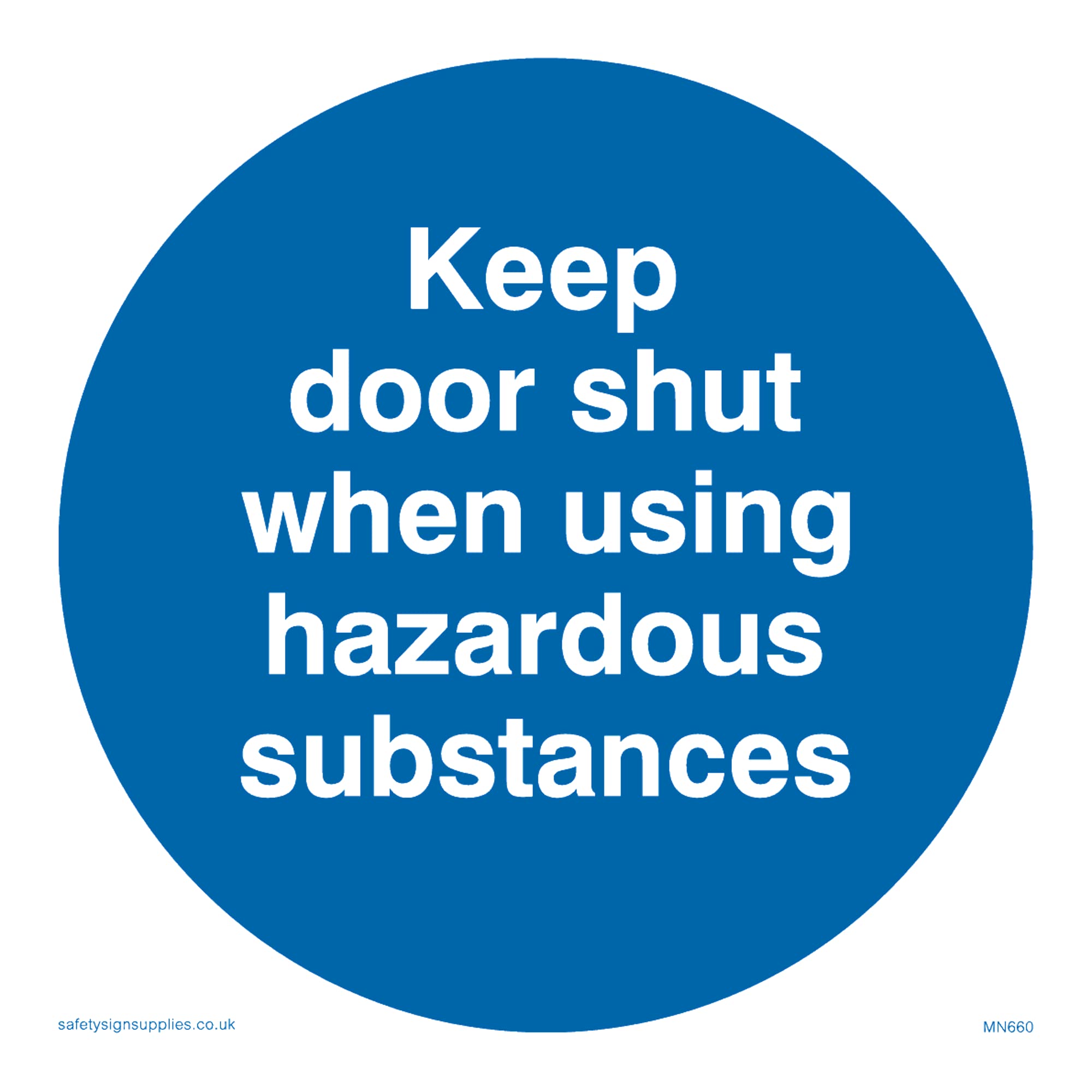 Pack of five - Kds Hazardous Substances Sign - 100x100mm - S10