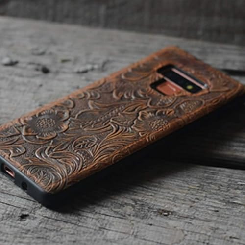 Miniatura 2 de JJNUSA Funda de cuero hecha a mano para Samsung Galaxy Note 9 Funda trasera