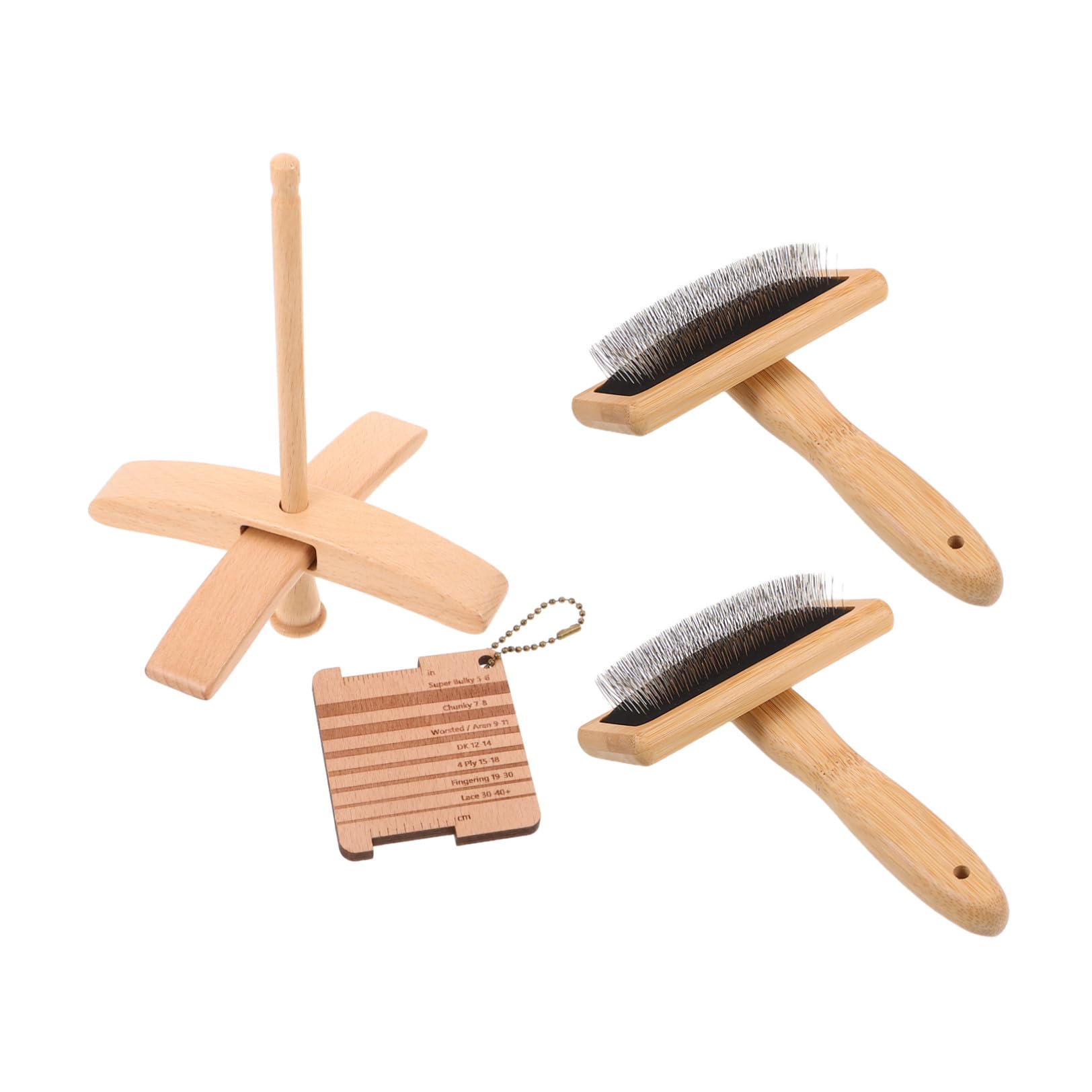 Healvian Set di Strumenti per Filatura a Mano in Legno 1 Pezzo