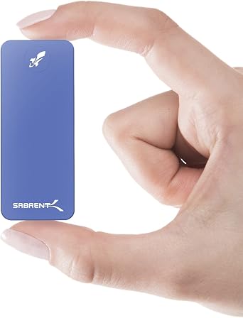 SABRENT 2TB Rocket Nano External Aluminum SSD Blue SB-2TB-NANO-BLU