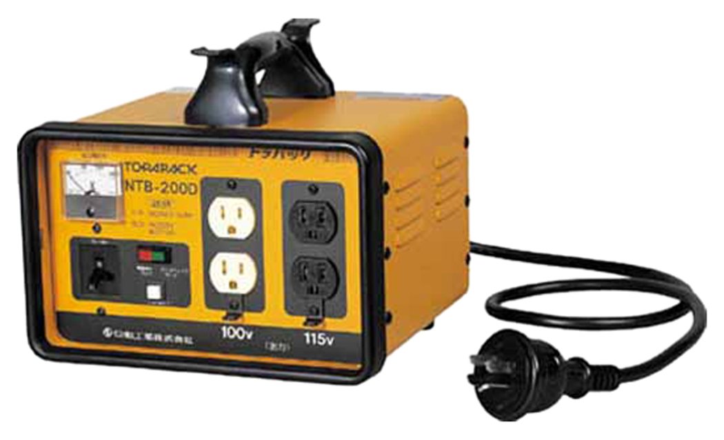 Amazon | 日動 変圧器 降圧専用トラパック 2KVA NTB200D | 電源 