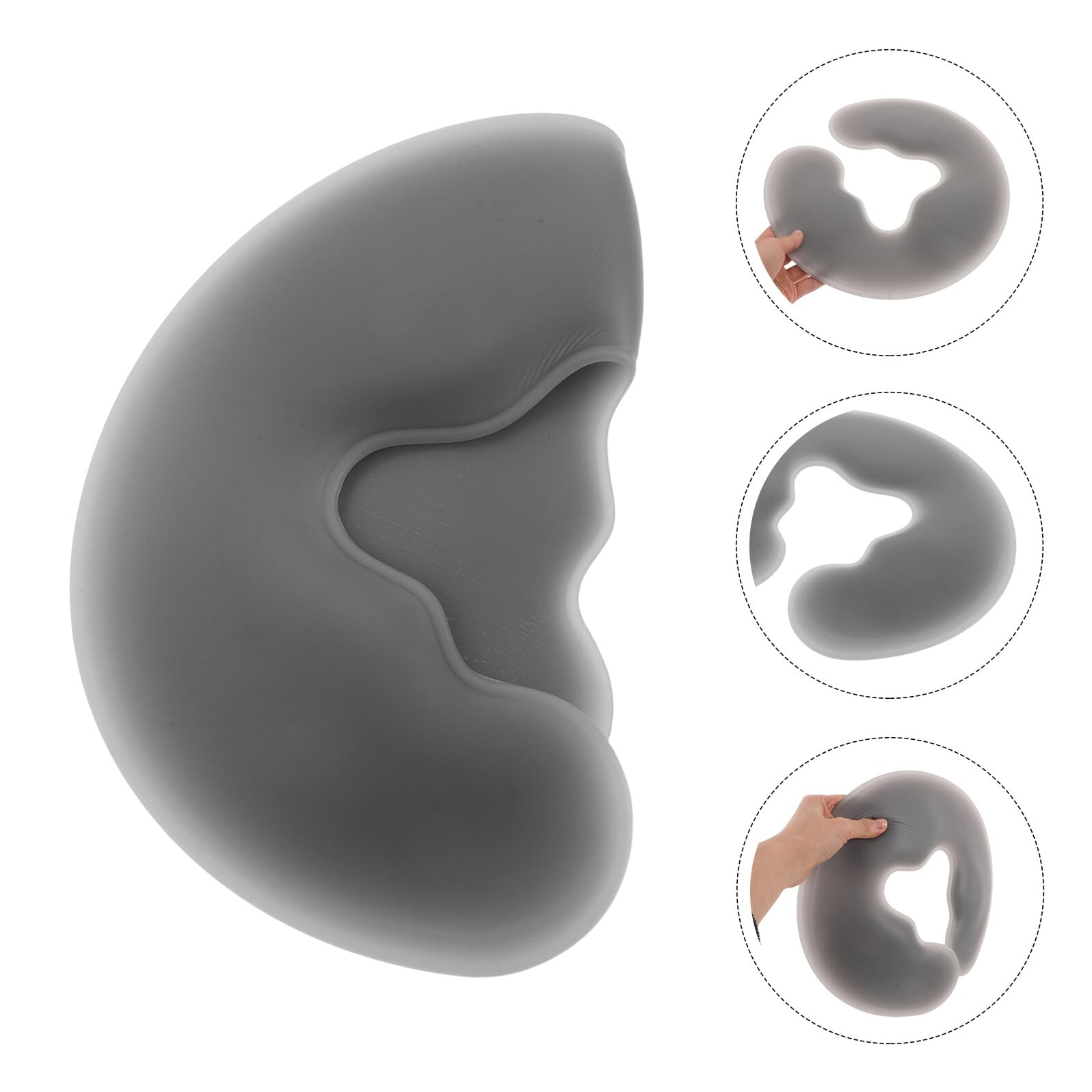 Cuscino Massaggio Viso in Silicone Ergonomico a Forma di U con Supporto Morbido per Spa e Trattamenti Corpo con Respirazione senza Cuciture e Rilassamento Profondo