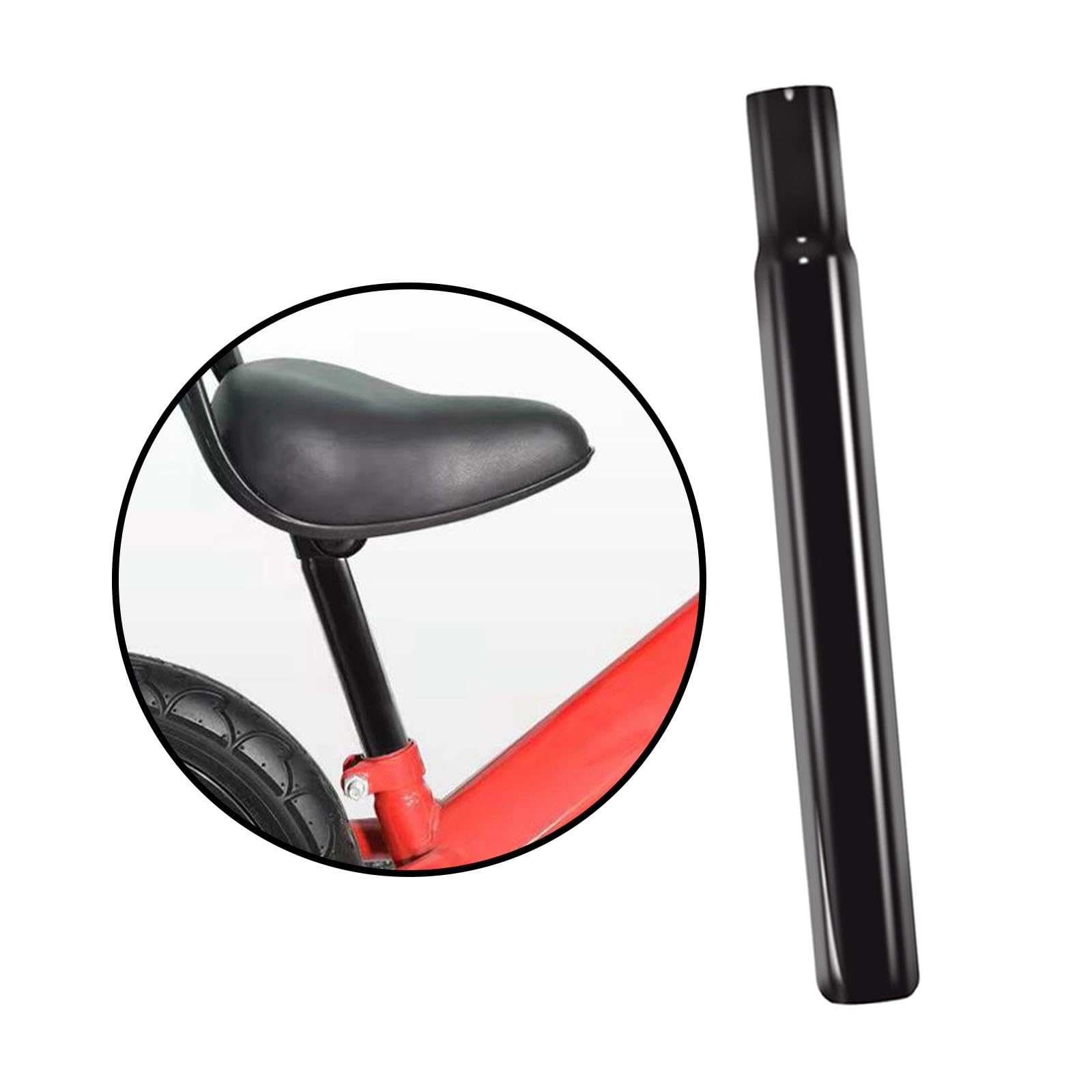 Generic Fahrrad-Sattelstange für Kinderfahrrad, Mountainbike, Fixed Gear Bikes, 180 mm/200 mm/300 mm/350 mm/400 mm, Ersatzteil leichter Sattelrohr, 27,2 x 400 mm Sport & Freizeit