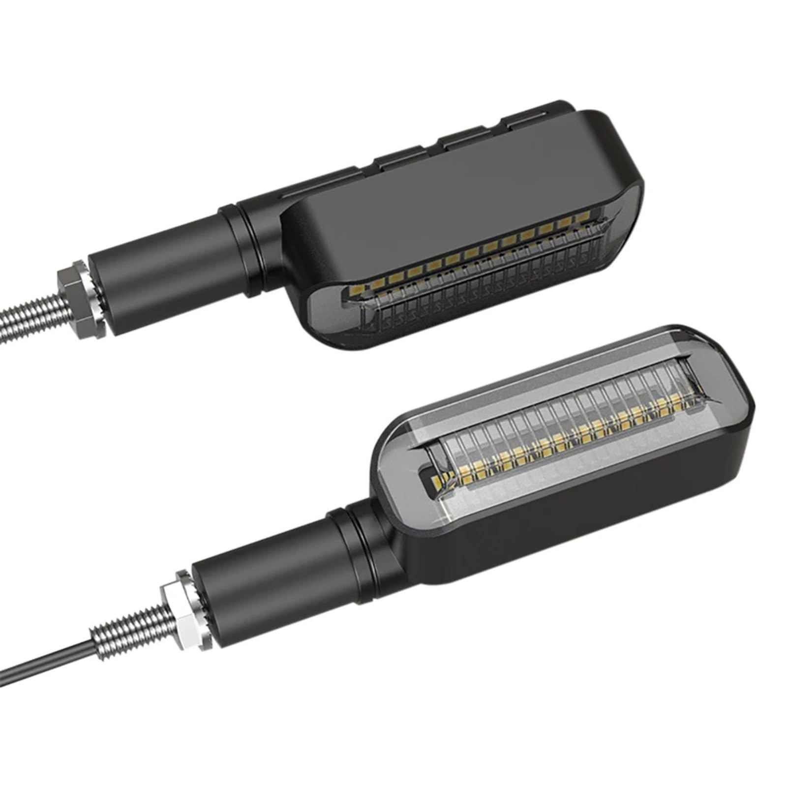 Indicatori Di Direzione Universali Per Moto 12V Luce DRL Lampeggiatore Per Acqua Che Scorre Lampada Arresto Posteriore Indicatore Illuminazione Per Lampeggiante Ambra(Blue)